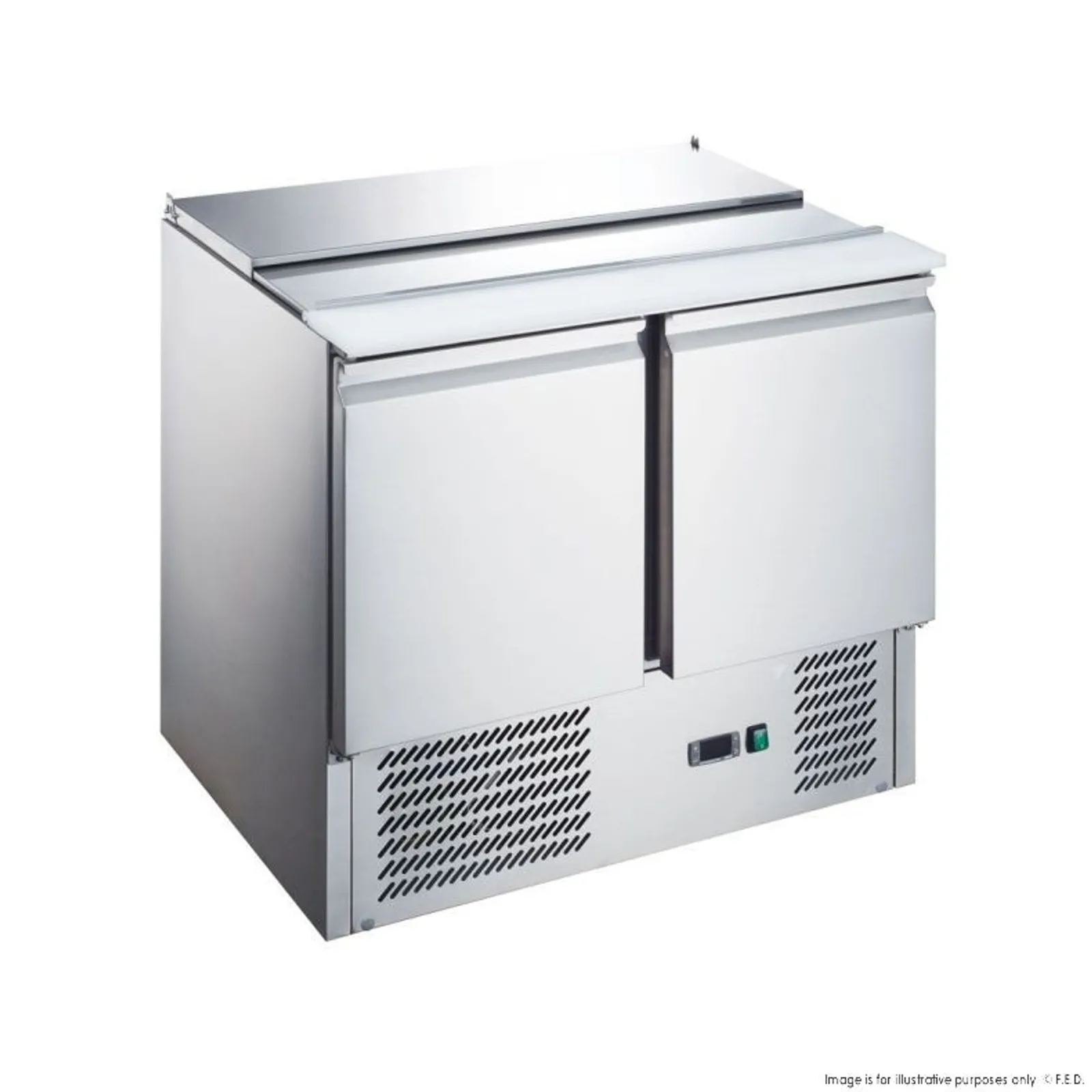 FED-X XGNS900S - Two Door Salad Prep Fridge