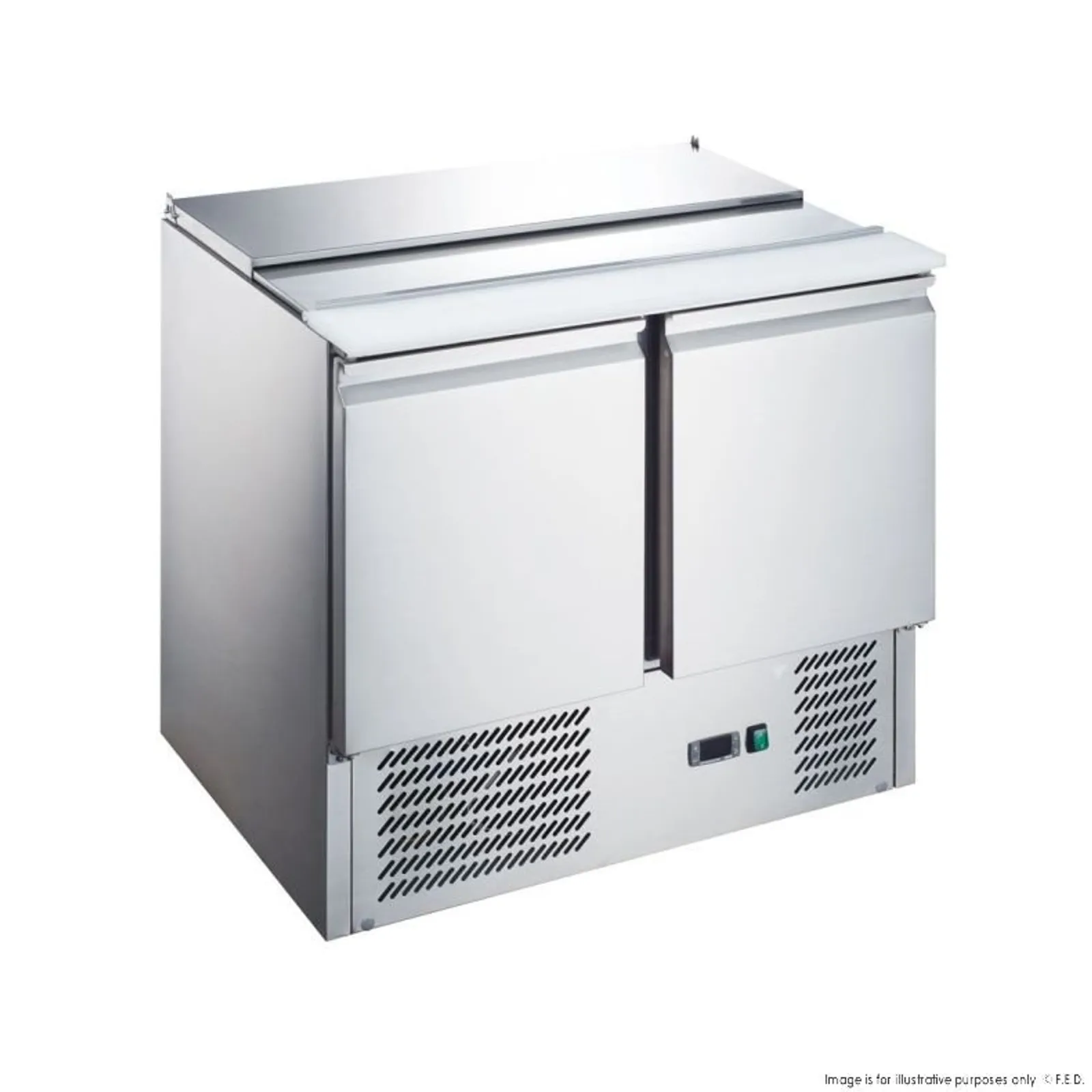 FED-X XGNS900S - Two Door Salad Prep Fridge