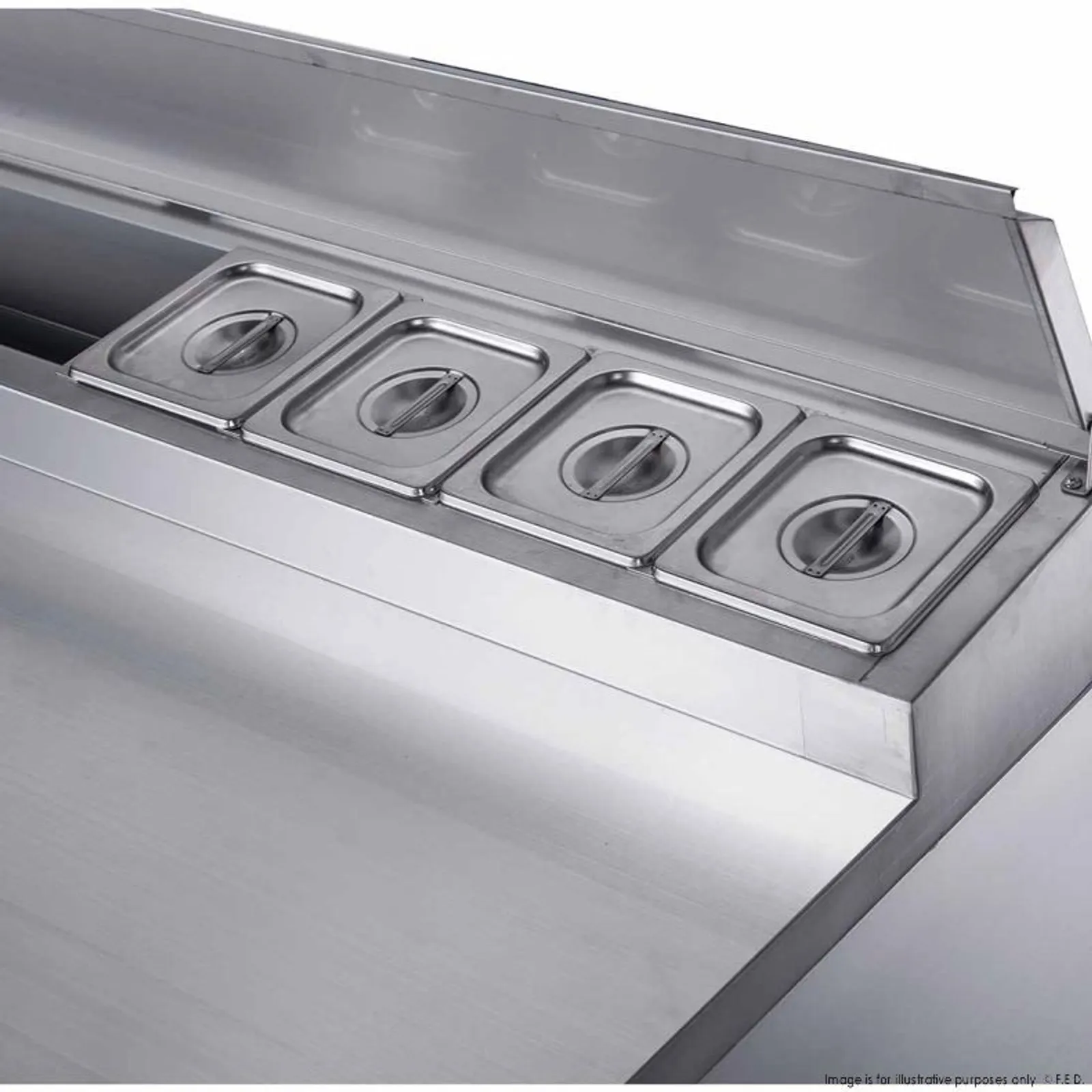 FED-X XGNS1300D -Three Door Salad Prep Fridge