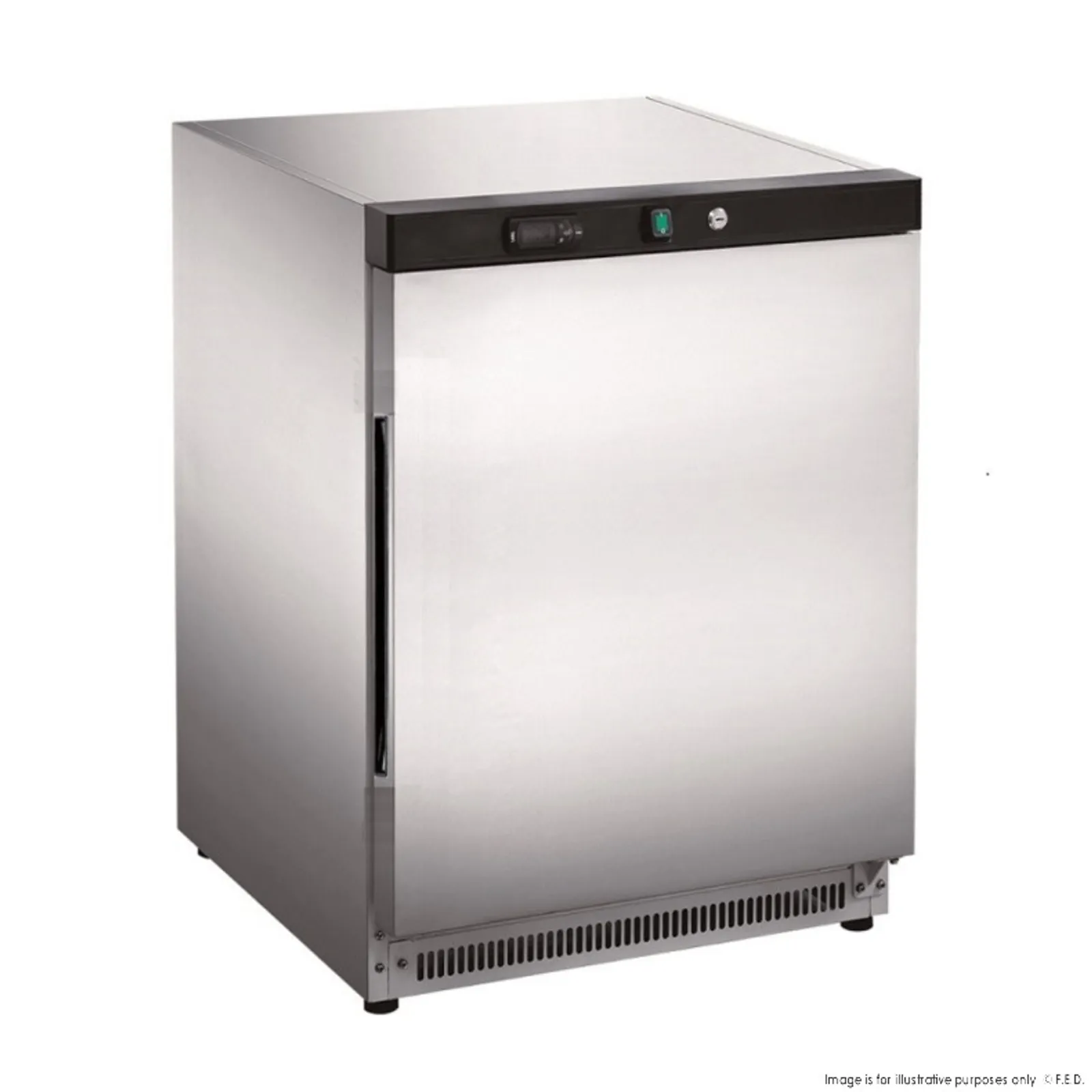 FED -X XR200SS - 130L S/S Bar Cooler Solid Door