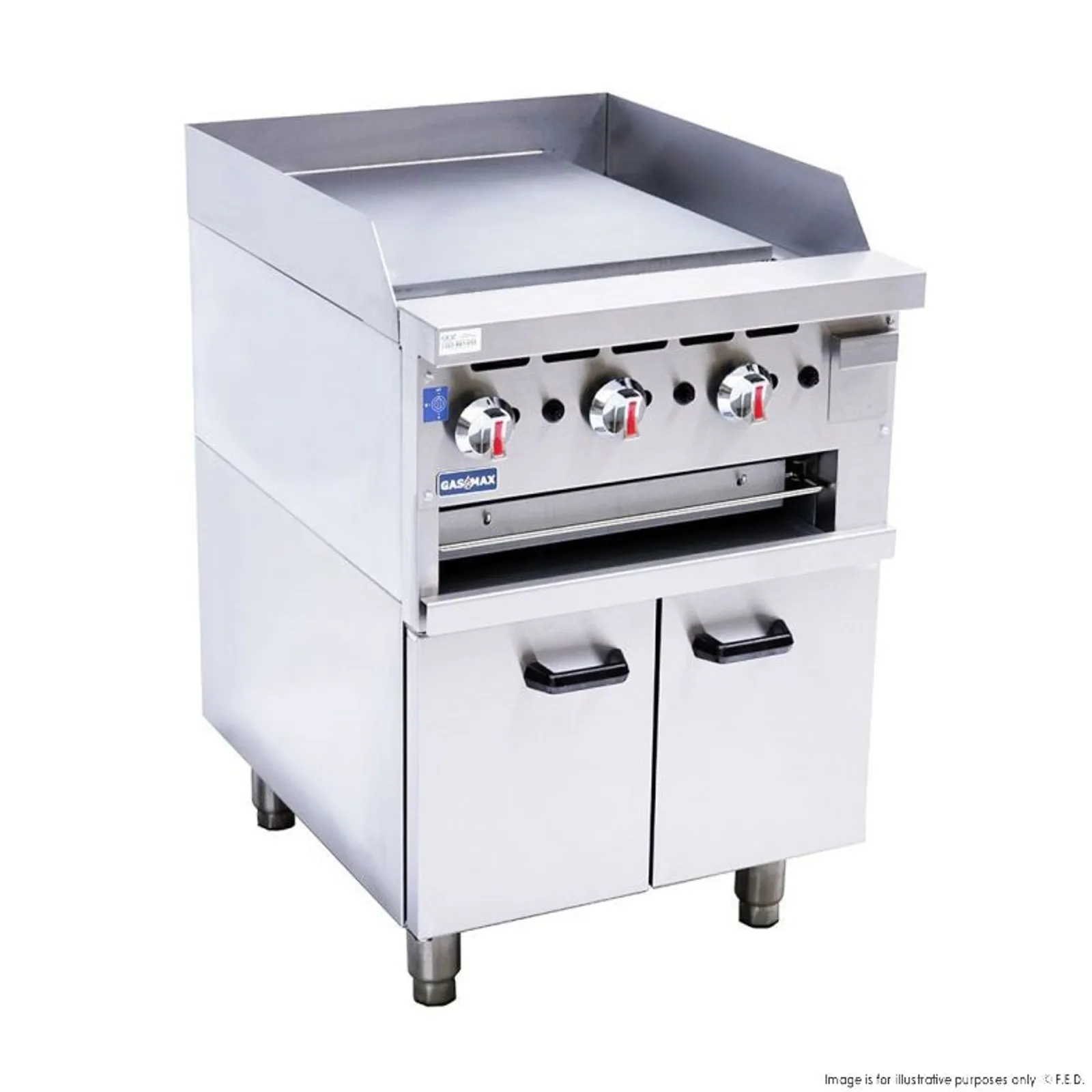 Gasmax GGS-24LPG - Gas Griddle and Gas Toaster with Cabinet