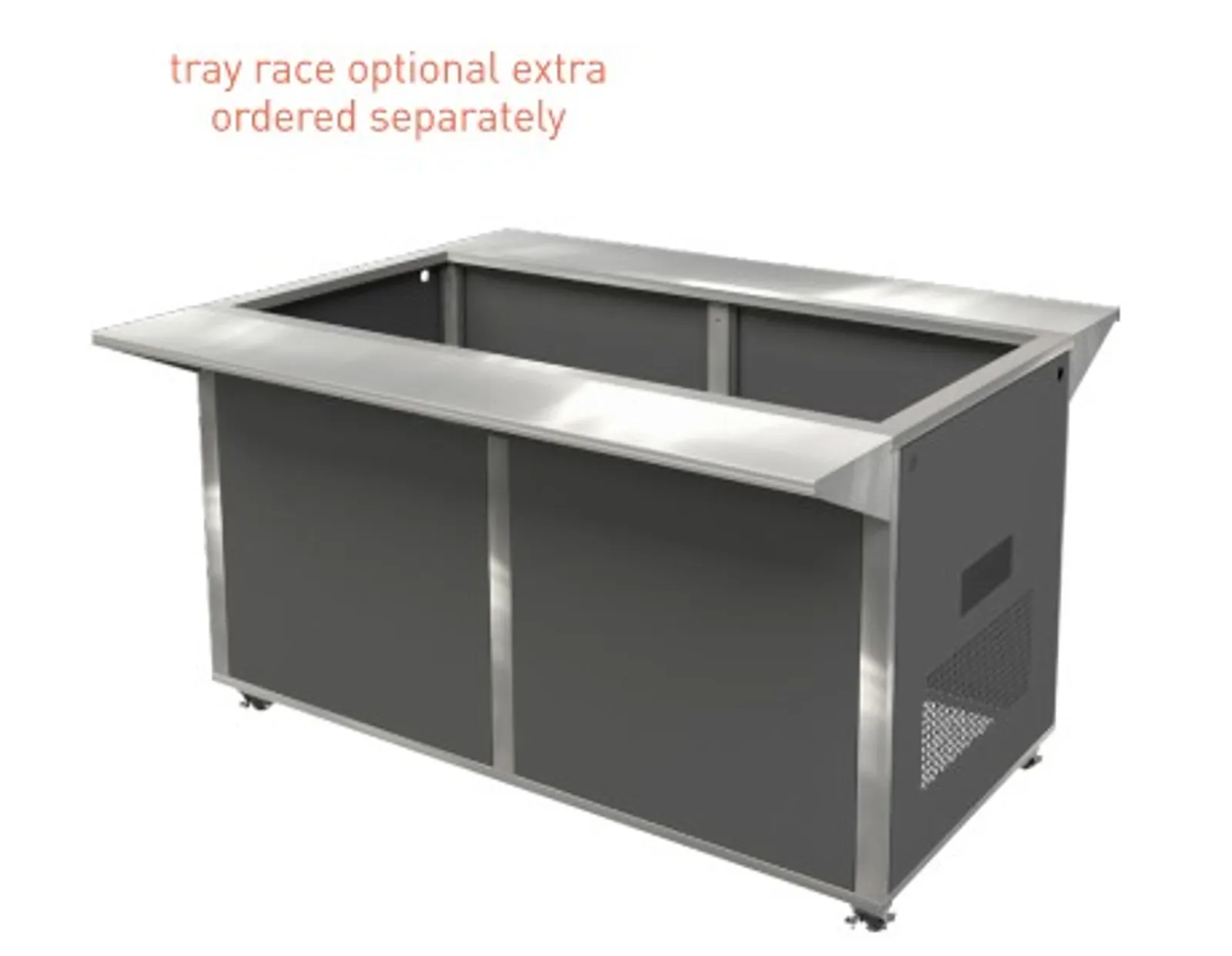 Cossiga LSCK4 - Counter Kit, Flatpack Frame with Black Panels 1555mm