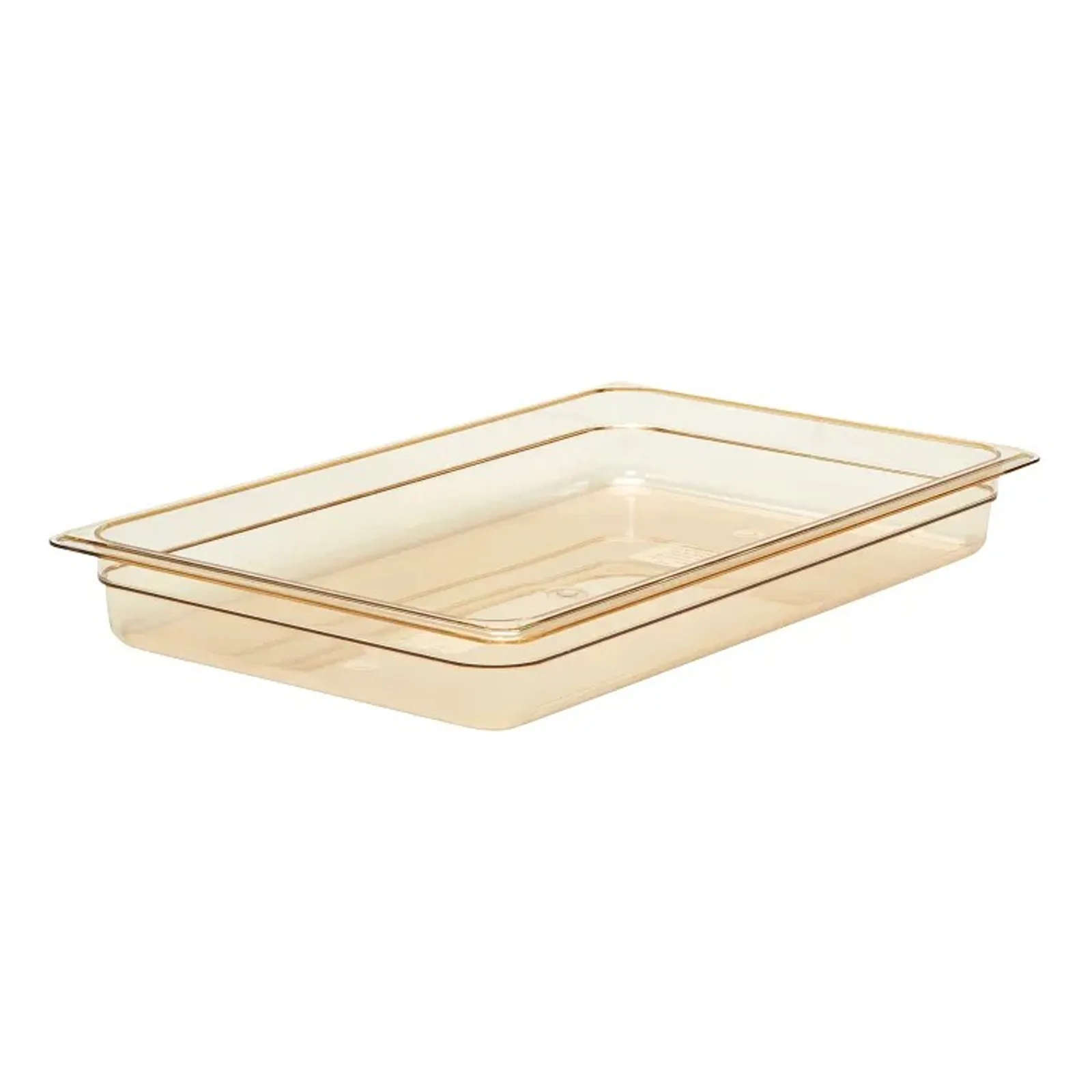 Cambro 12HP150 - H-Pan High Heat Food Pan GN 1/1 - Amber
