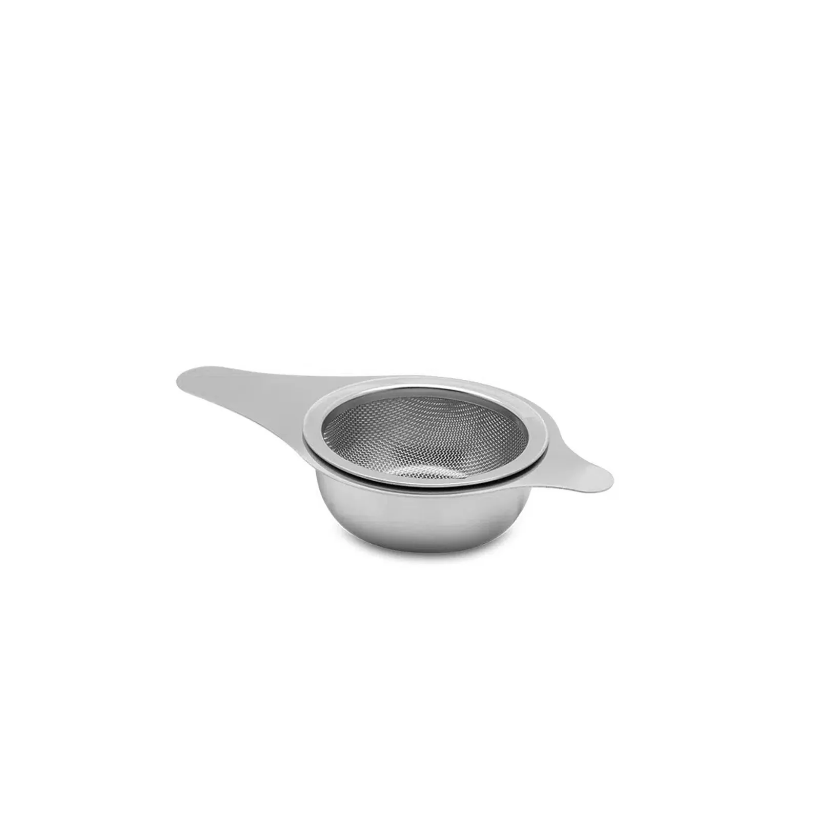 KH Classik Chef 80331 - Tea Strainer Drip Bowl 18/8 Stainless Steel Large