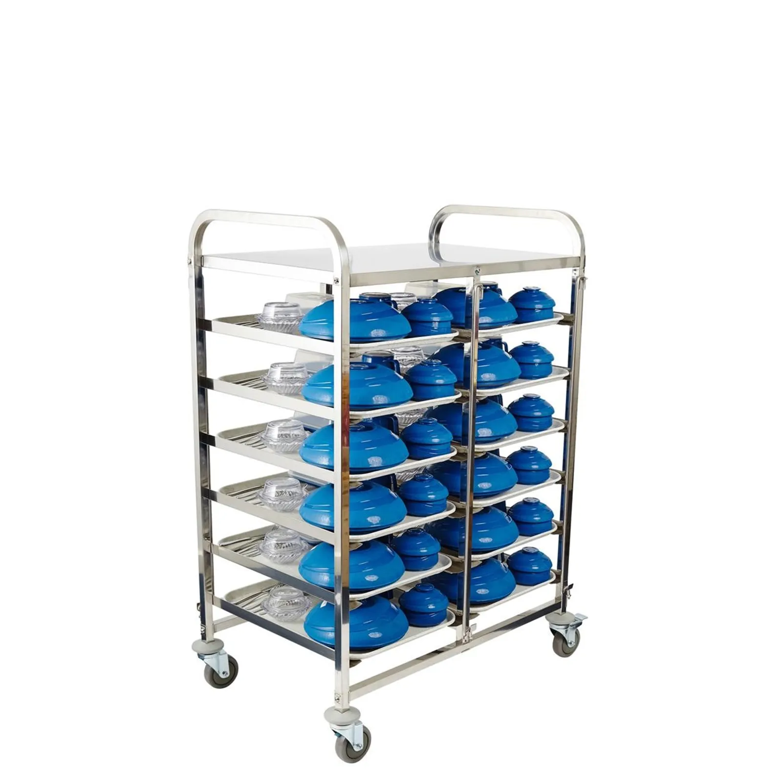 KH Healthcare 96023 - Meal Delivery Trolley 6 Tier 12 Tray
