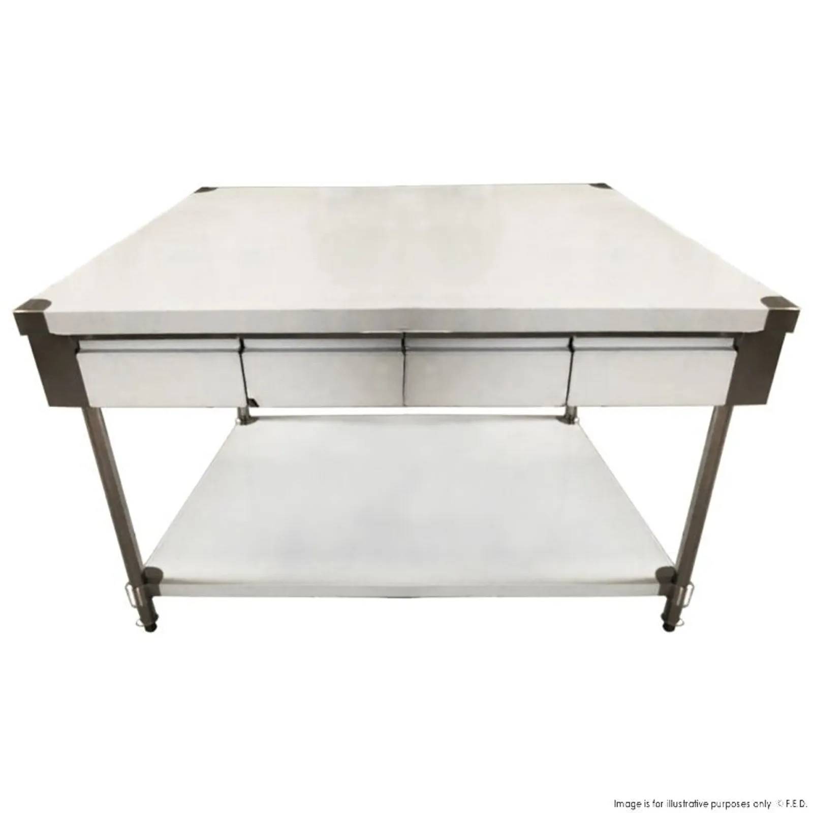 Modular Systems SWBD10-1800 - Workbench with 4 Drawer Each Side