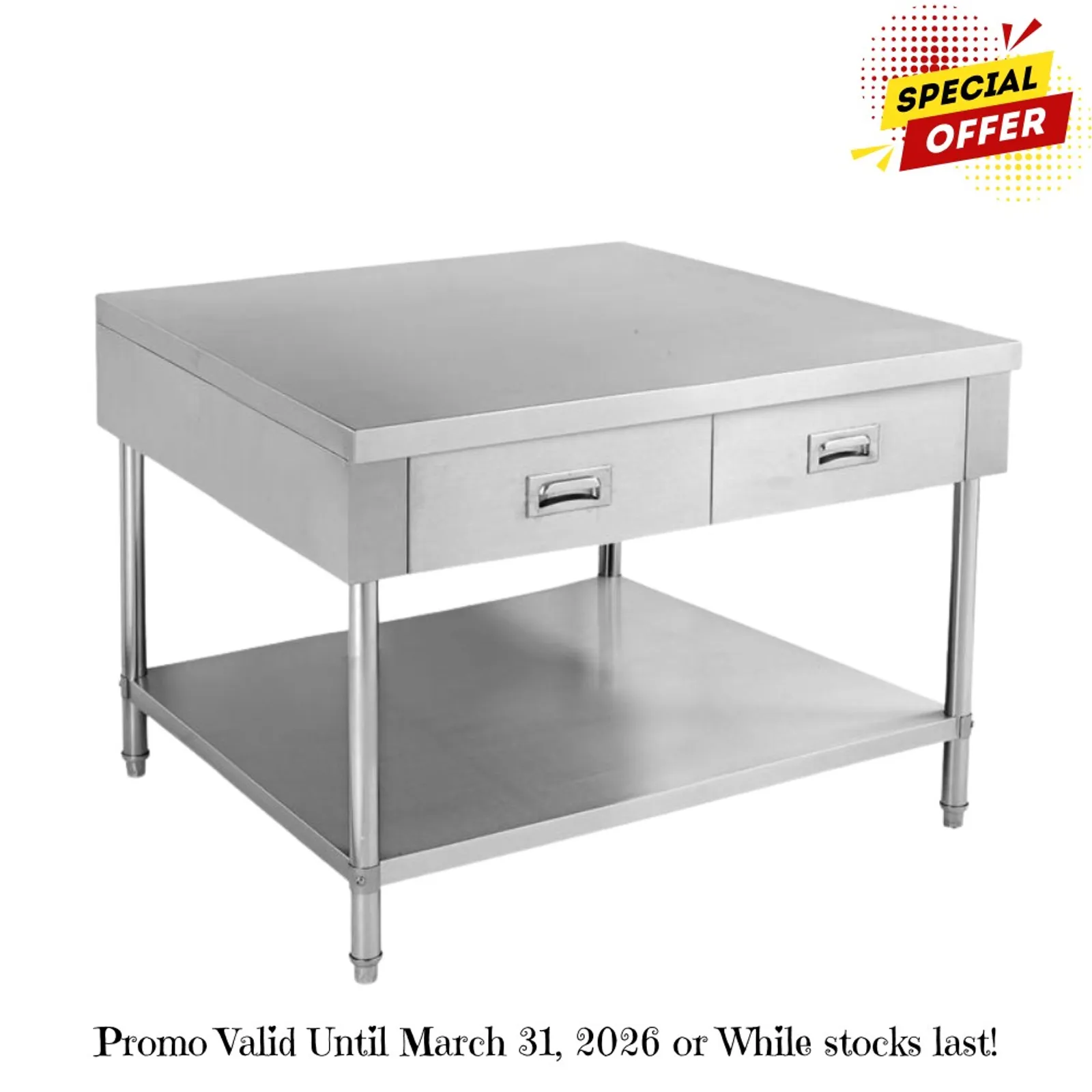 Modular Systems SWBD-6-0900 - Work bench with 2 Drawers and Undershelf