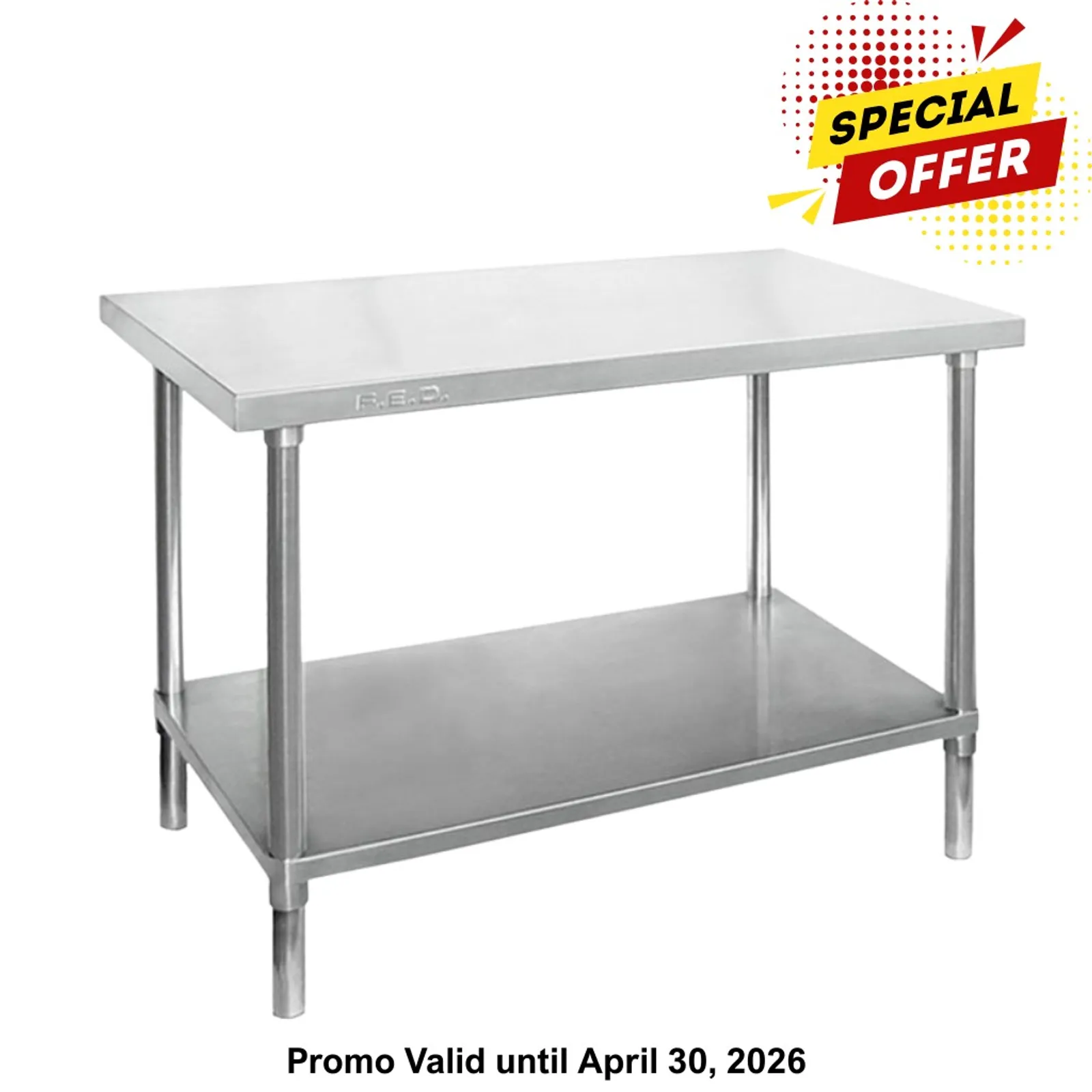 Modular Systems WB6-1500/A - Stainless Steel Workbench