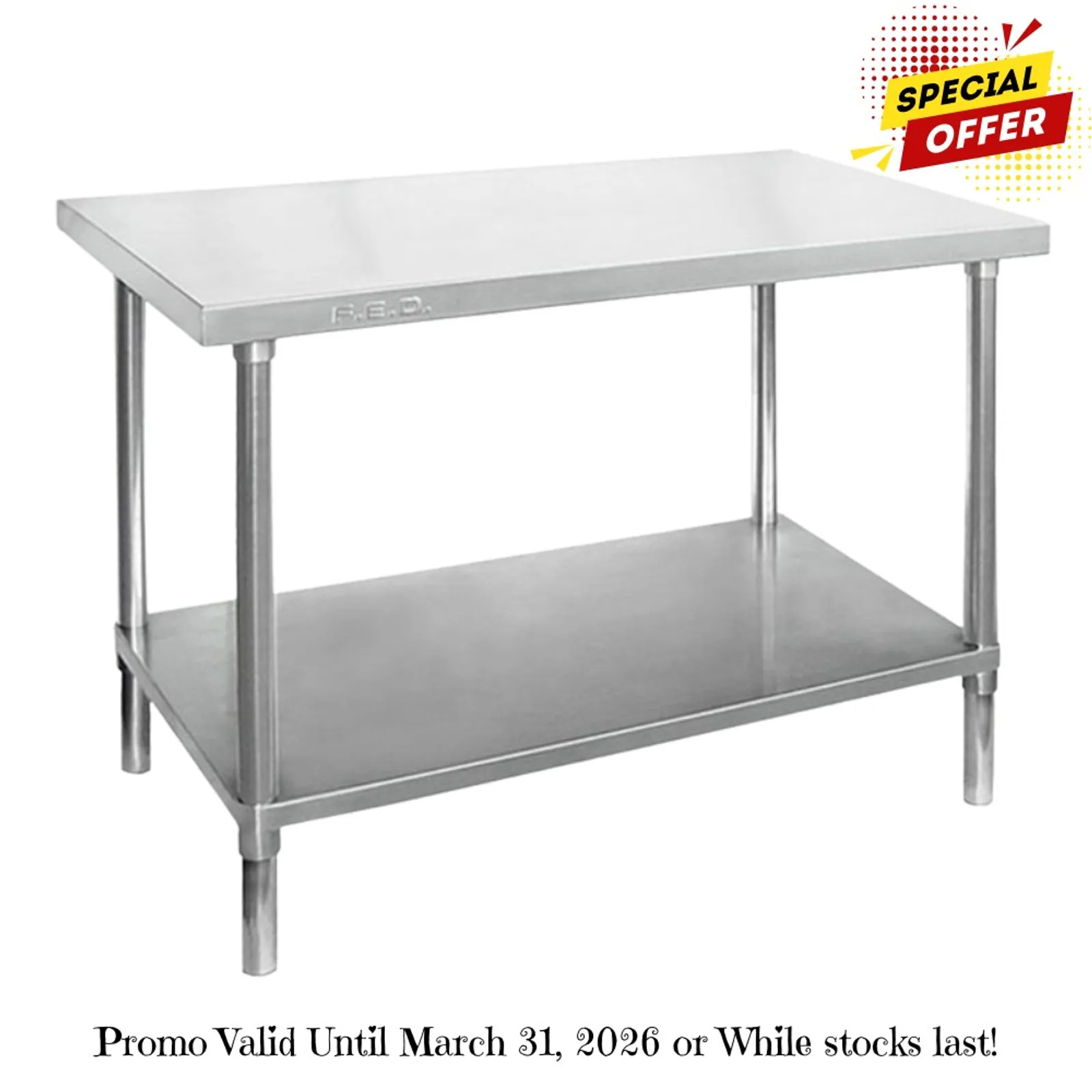 Modular Systems WB6-1800/A - Stainless Steel Workbench