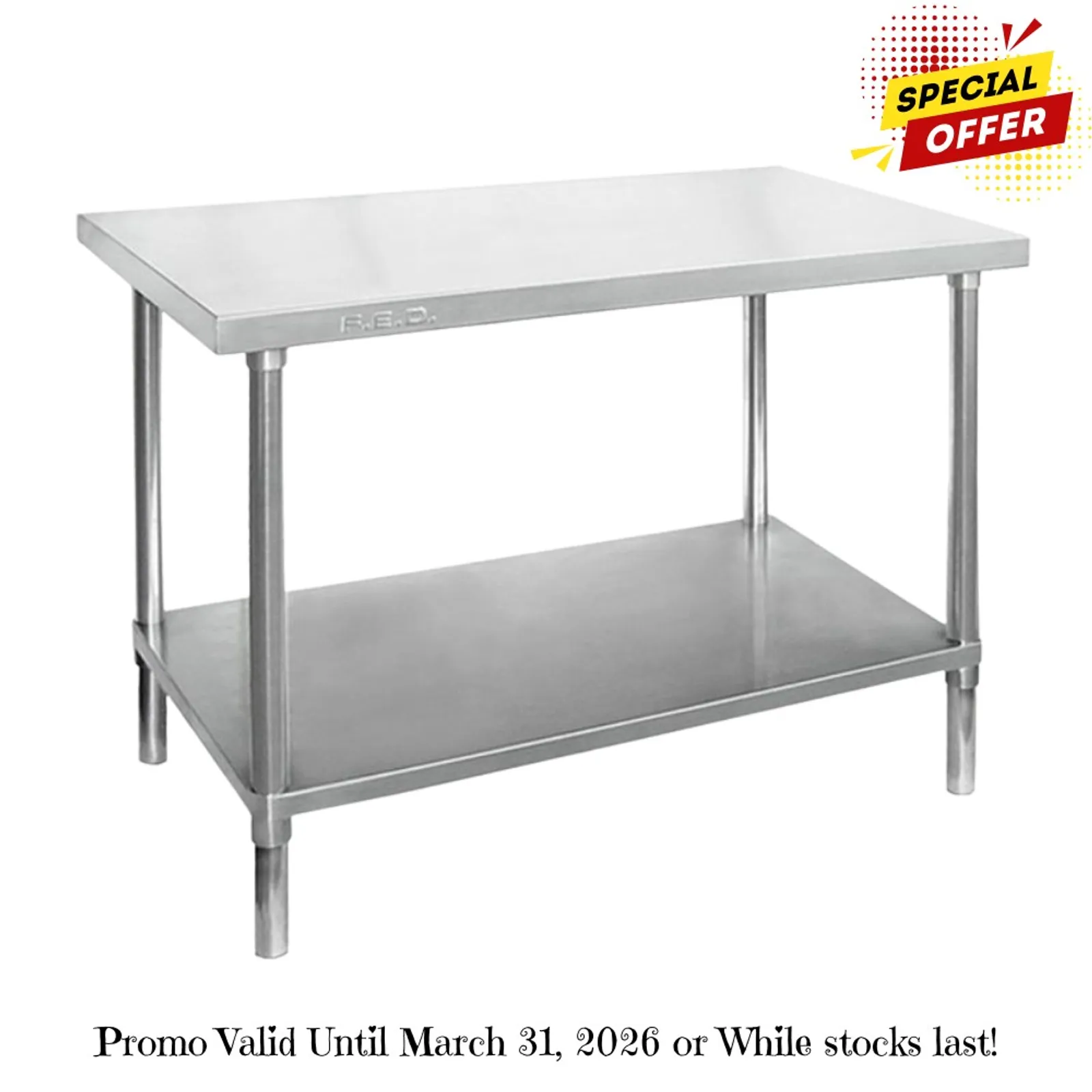Modular Systems WB6-2100/A - Stainless Steel Workbench