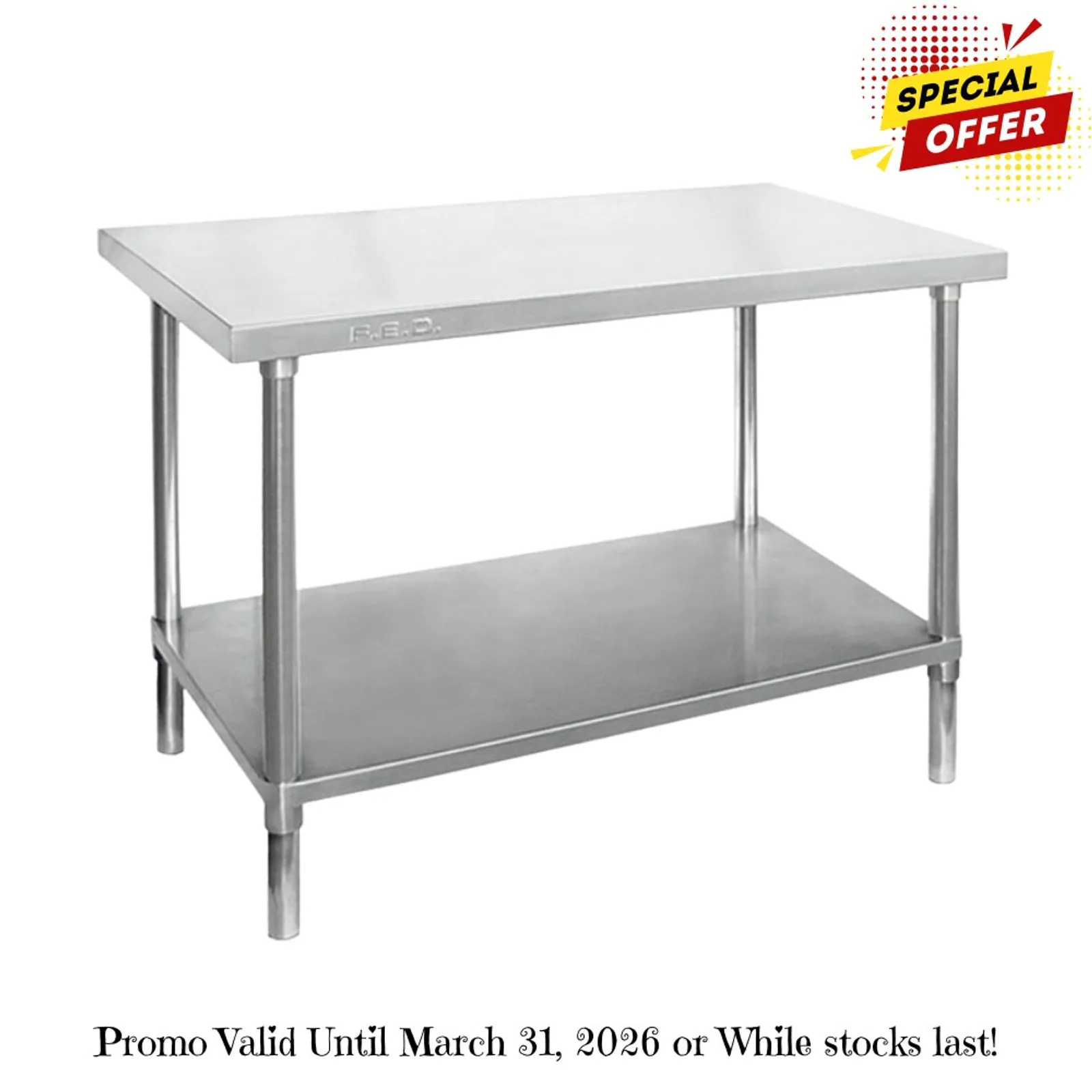 Modular Systems WB6-2400/A - Stainless Steel Workbench