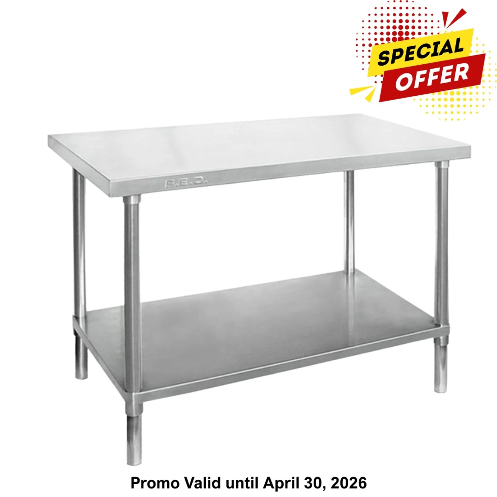 Modular Systems WB7-0900/A - Stainless Steel Workbench