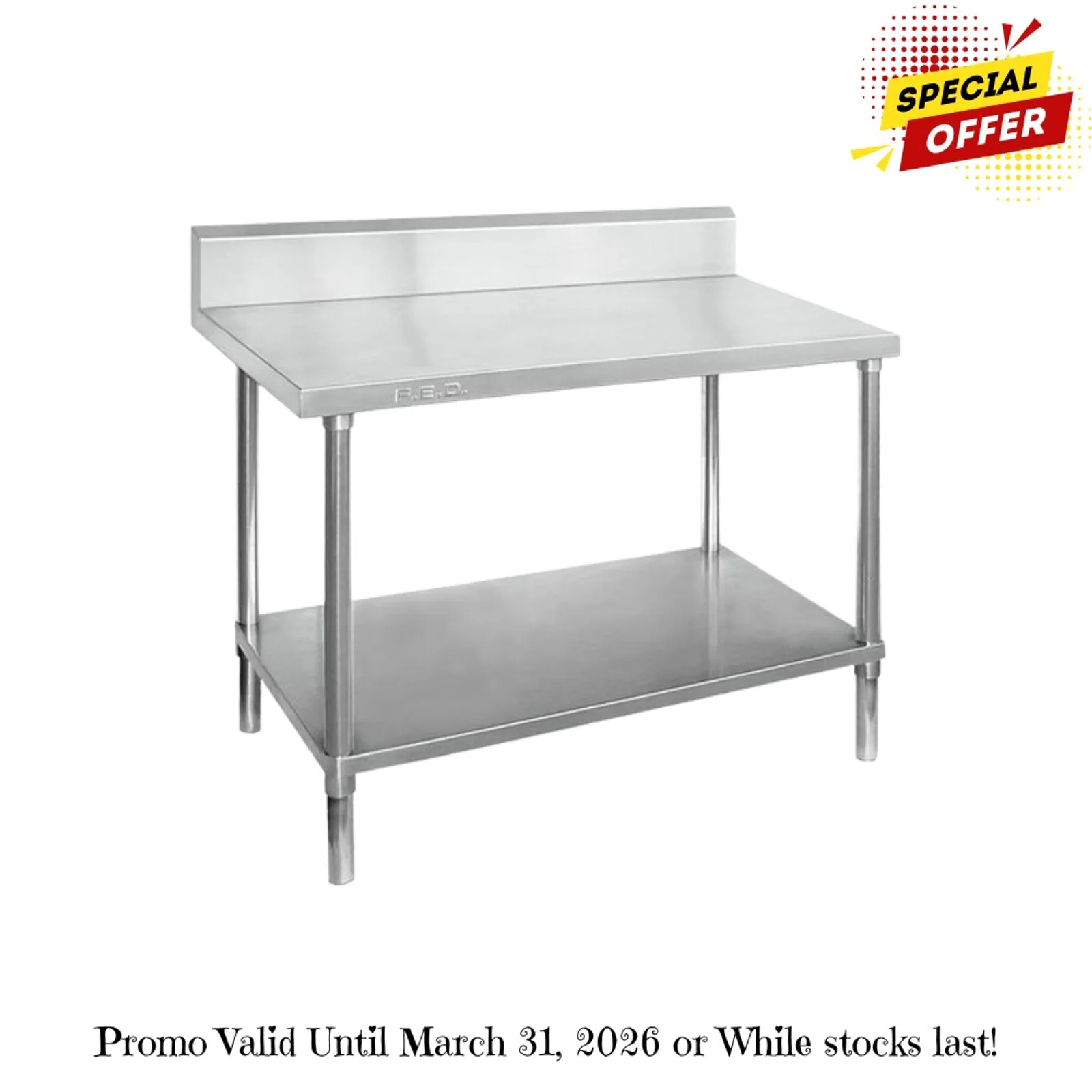Modular Systems WBB6-2400/A - Workbench with Splashback
