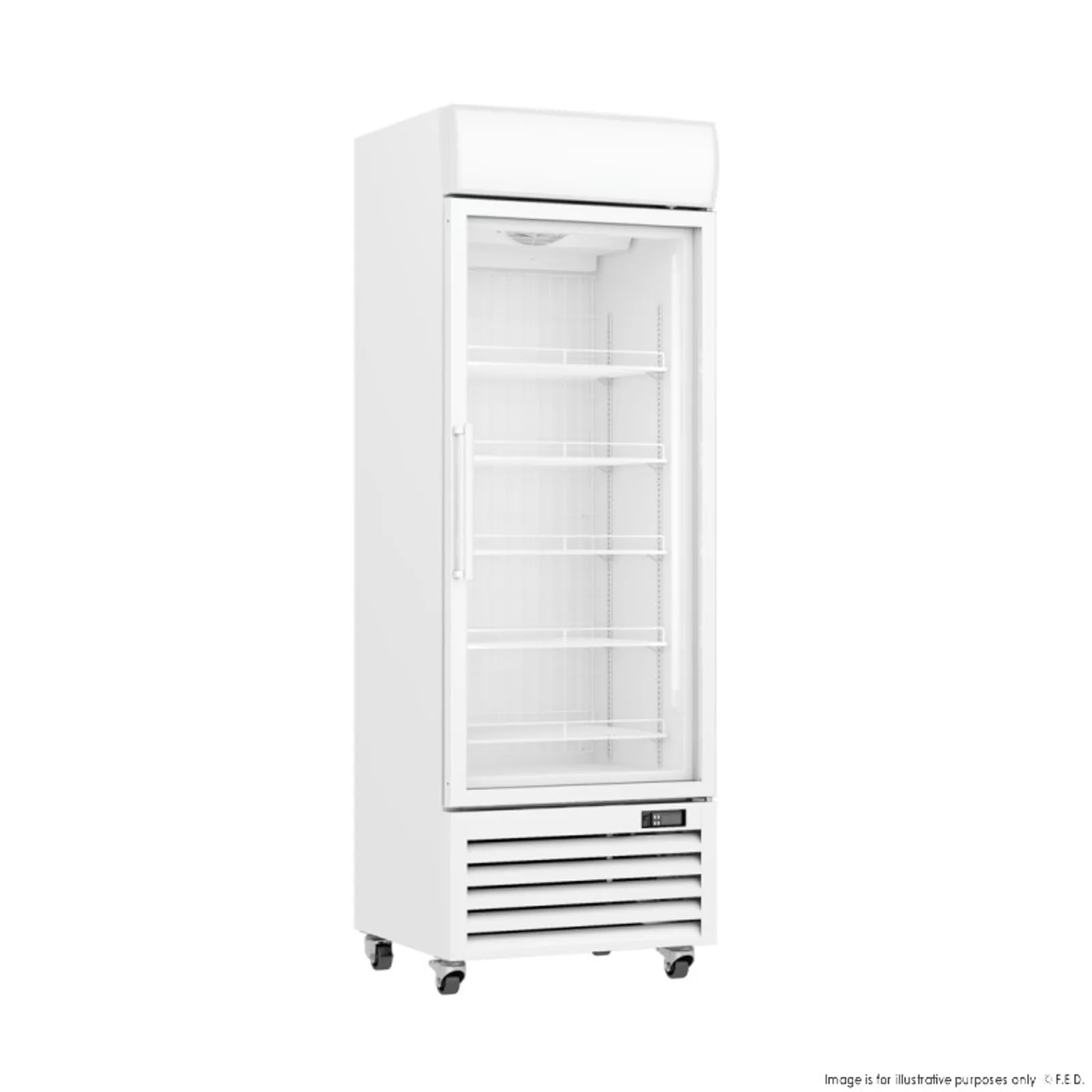 Thermaster LG-400PF - Upright Single Glass Door Freezer