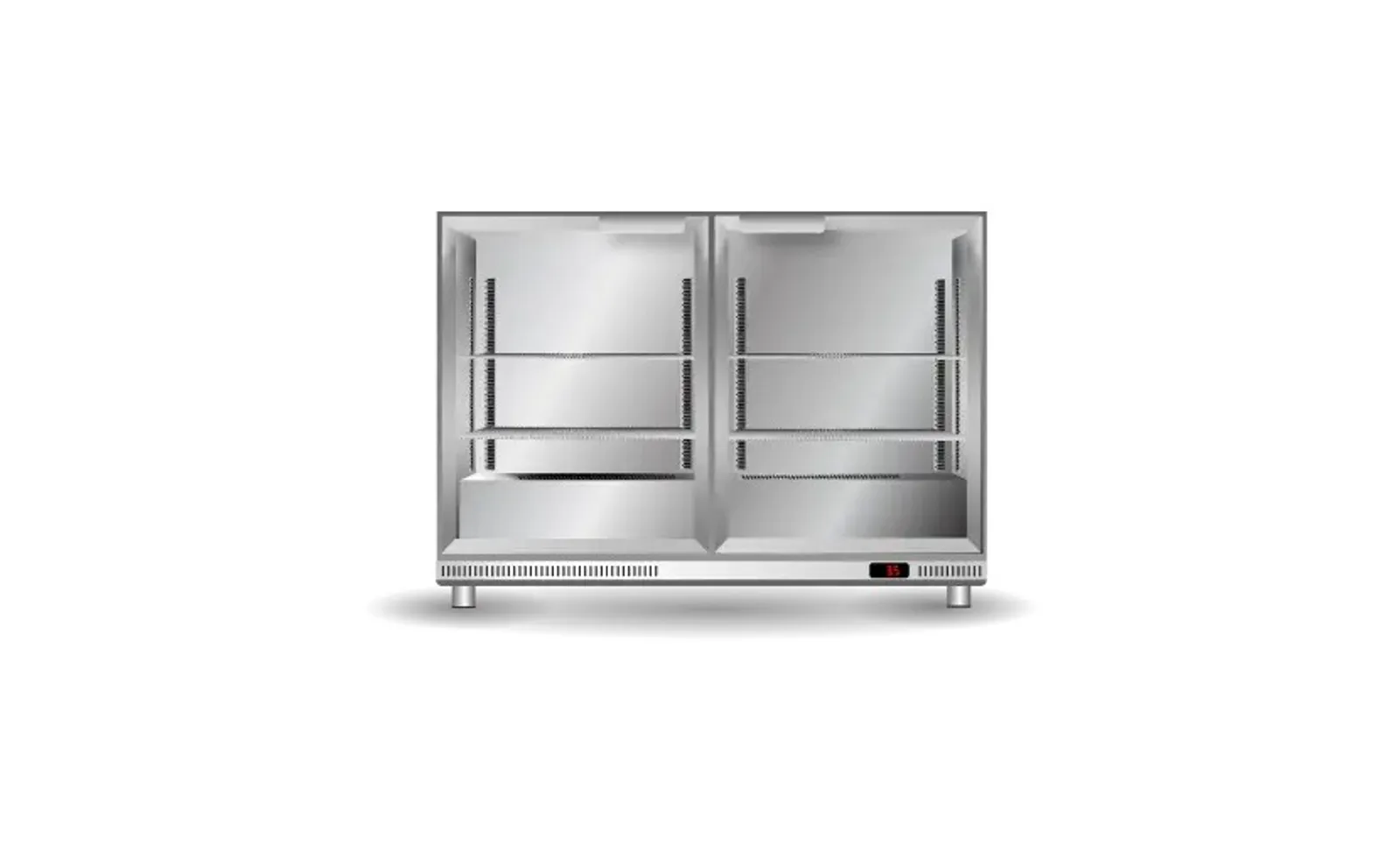 Skope Ascend BC.2.GSW - 2 Glass Door Bar Cooler