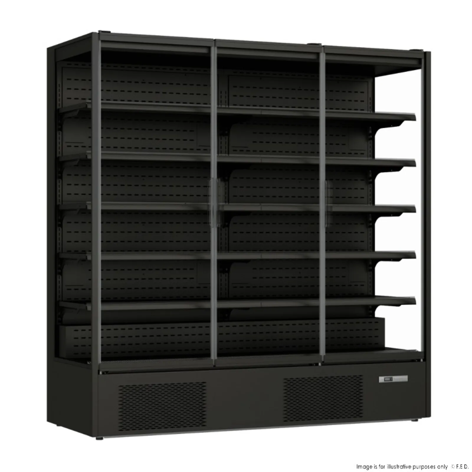Thermaster DC-187B - Supermarket Panorama 3 Door Chiller Display