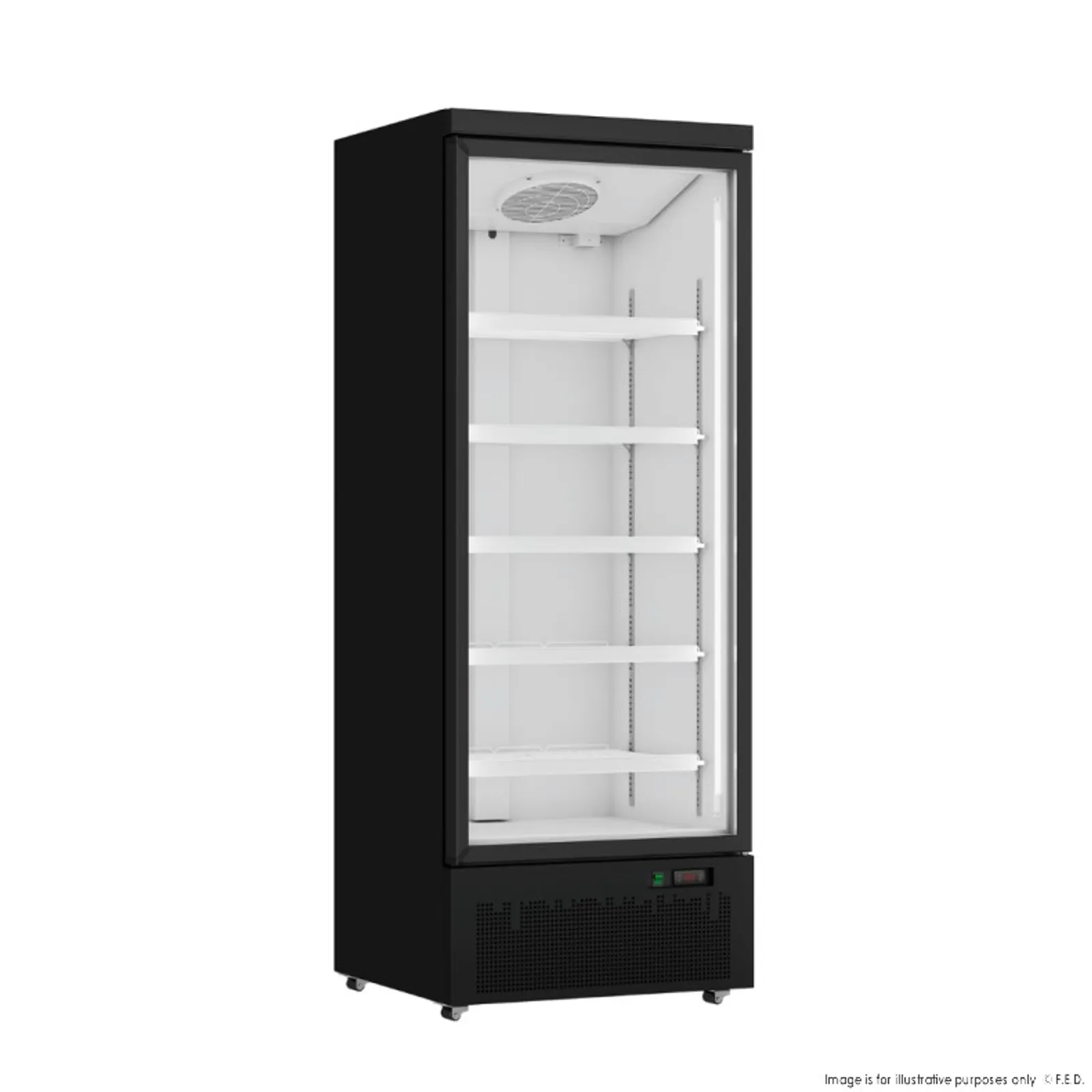 Thermaster LG-600BGBM - Door Supermarket Fridge Black
