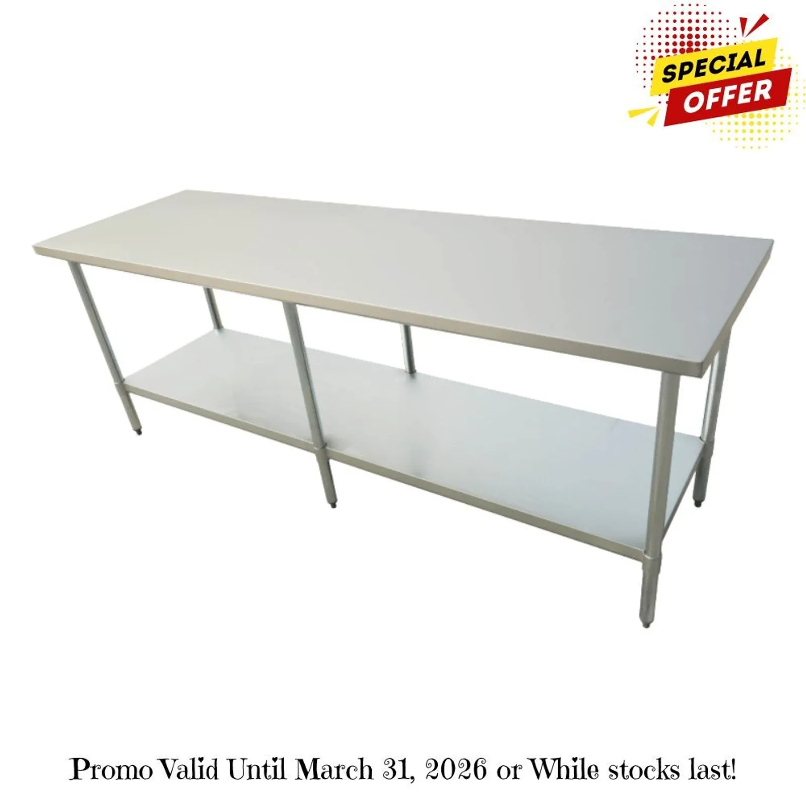 Modular Systems 2100-7-WB - Economic 304 Grade Stainless Steel Table