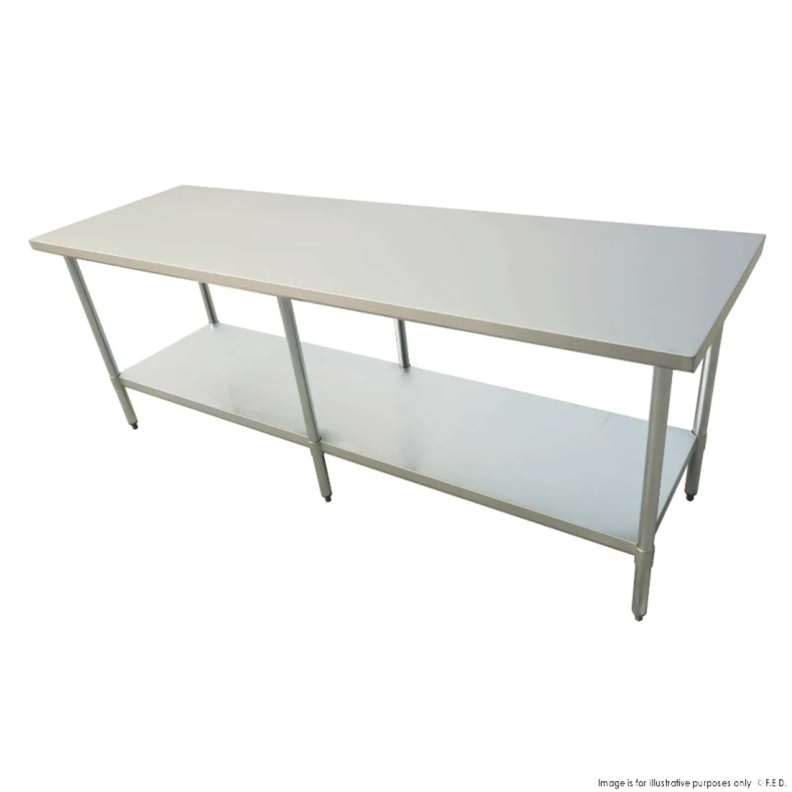 Modular Systems 2400-7-WB - Economic 304 Grade Stainless Steel Table