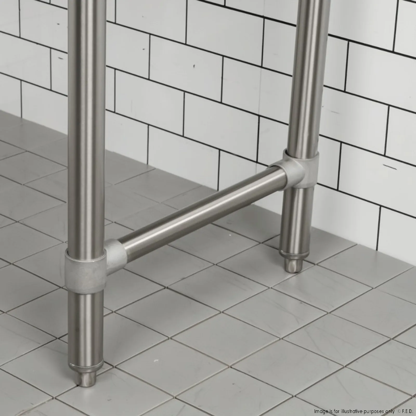 Modular System CDT-600L - Clean Dish Table with Splashback