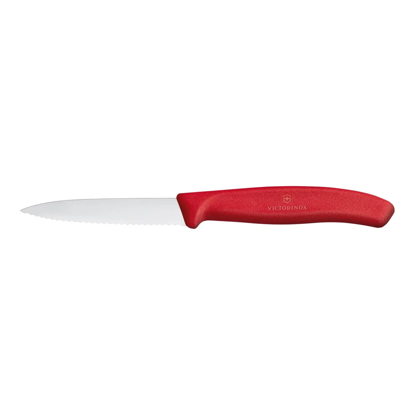 Victorinox 6.7631 - Swiss Classic Paring Knife, 8cm, Wavy Edge - Red