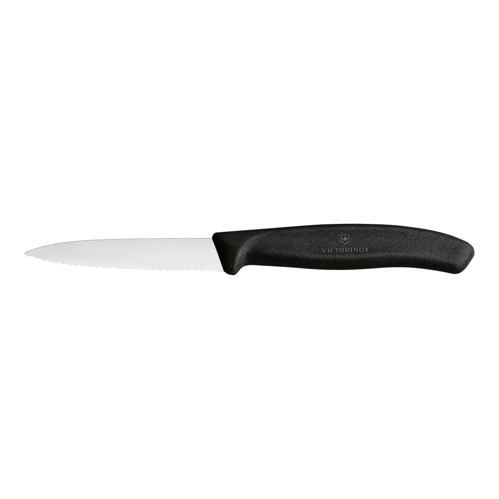 Victorinox 6.7633 - Swiss Classic Paring Knife, 8cm, Wavy Edge - Black