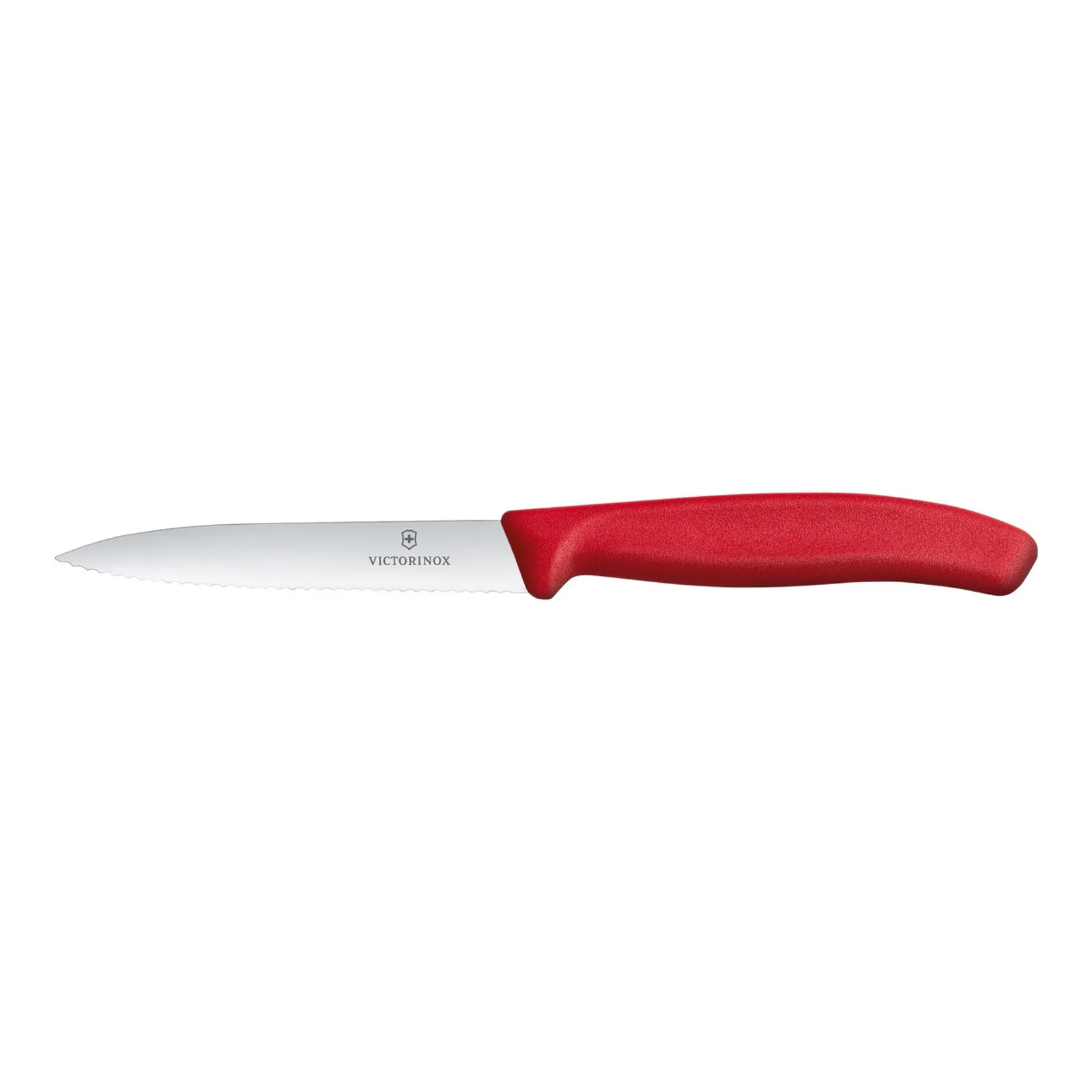 Victorinox 6.7731 - Swiss Classic Paring Knife, 10cm, Wavy Edge - Red