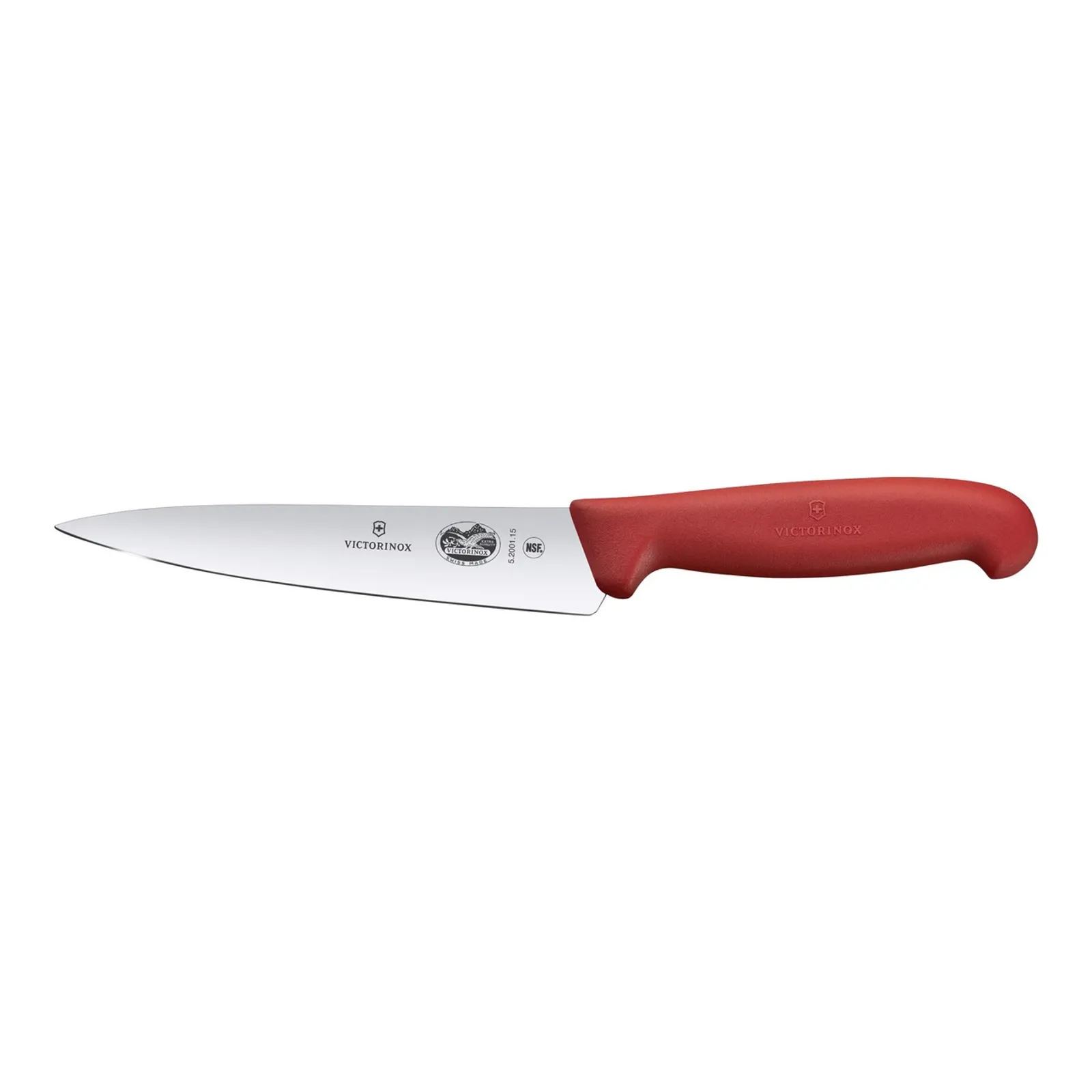 Victorinox 5.2001.15 - Cooks - Carving Knife,15cm, Fibrox - Red