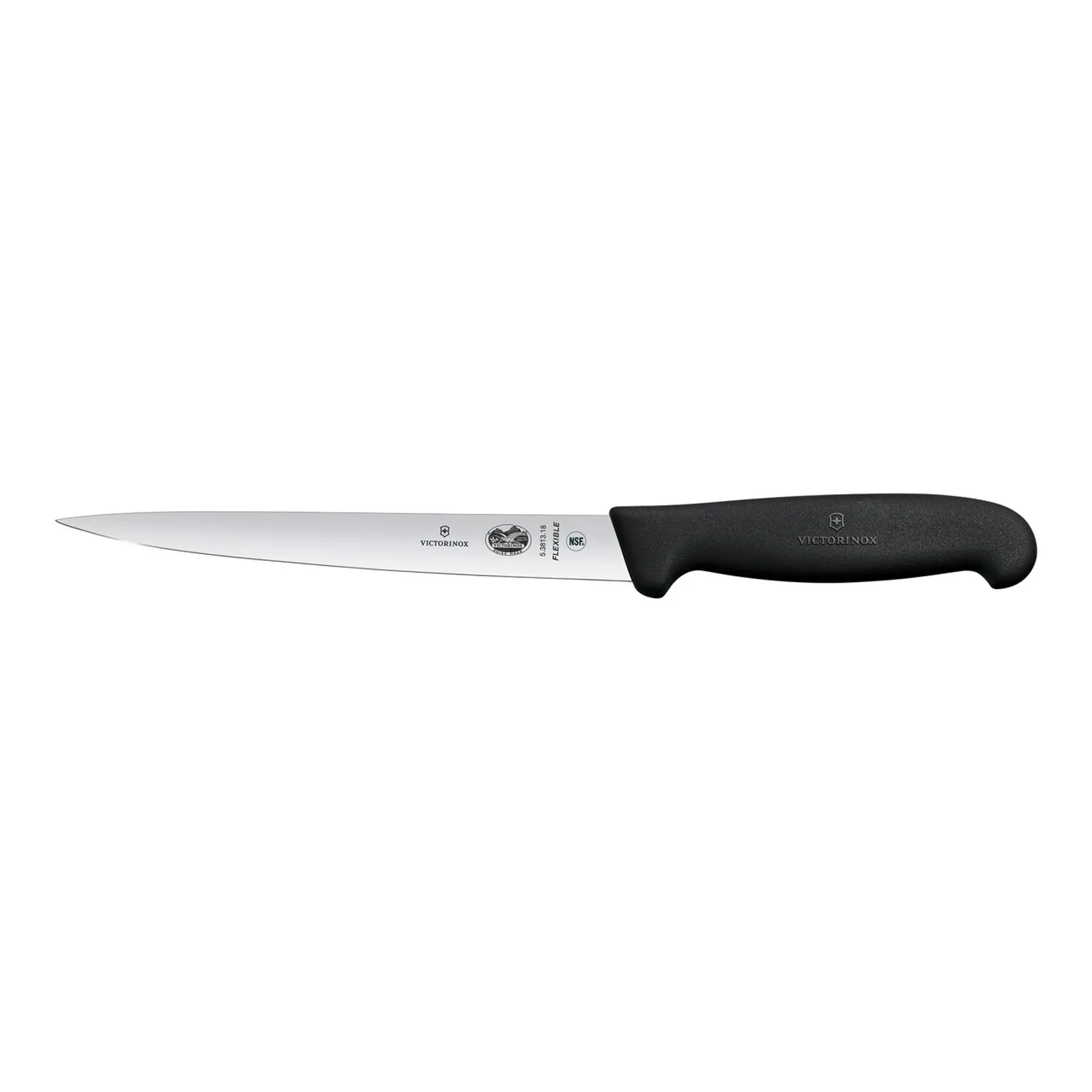 Victorinox 5.3813.18 - Filleting Knife, 18cm Extra Flex Blade, Fibrox Black