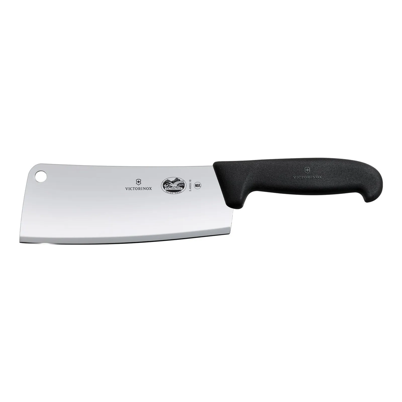 Victorinox 5.4003.18 - Kitchen Cleaver, 18cm 280gr Fibrox - Black
