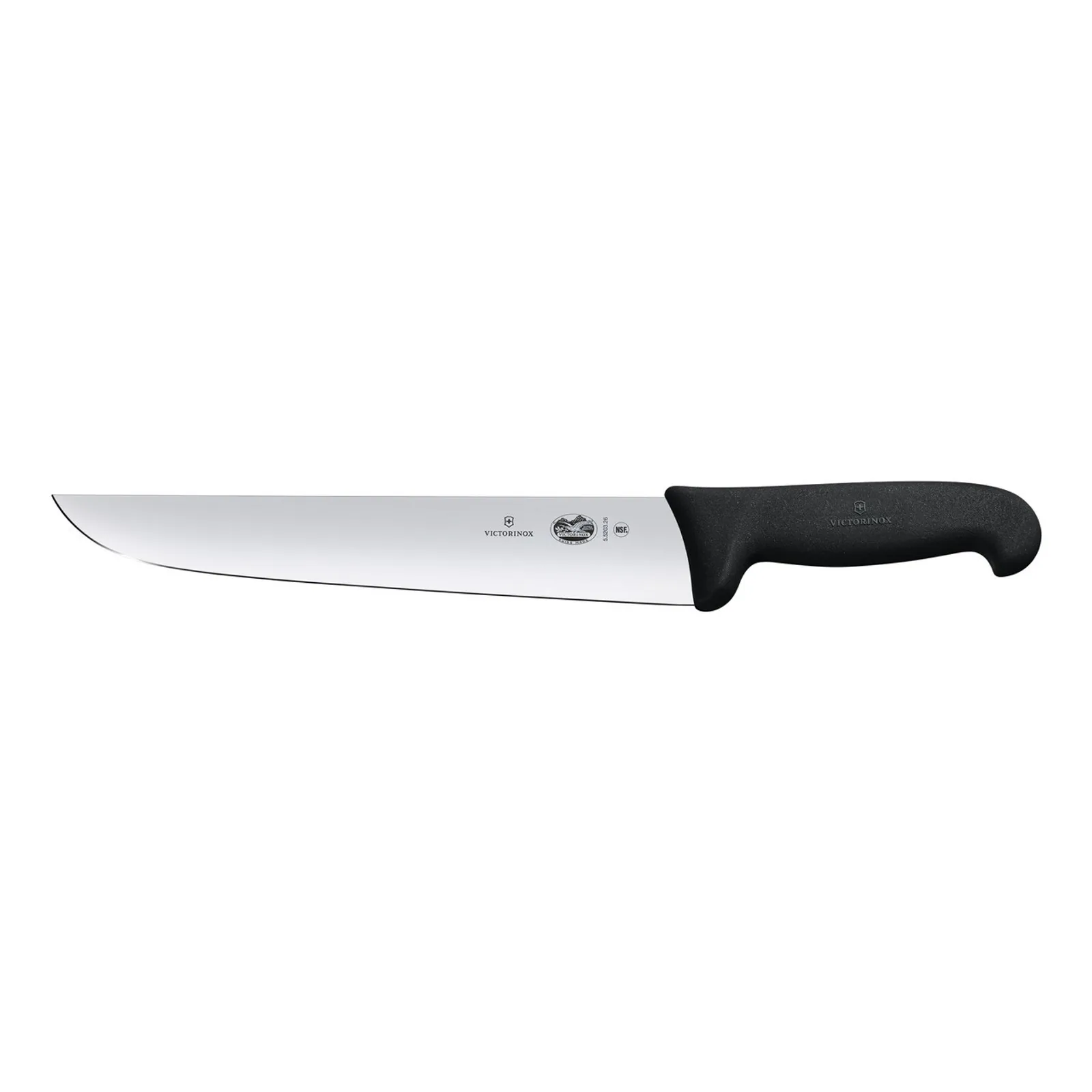 Victorinox 5.5203.16 - Butchers Knife, 16cm, Straight Back Blade, Fibrox - Black