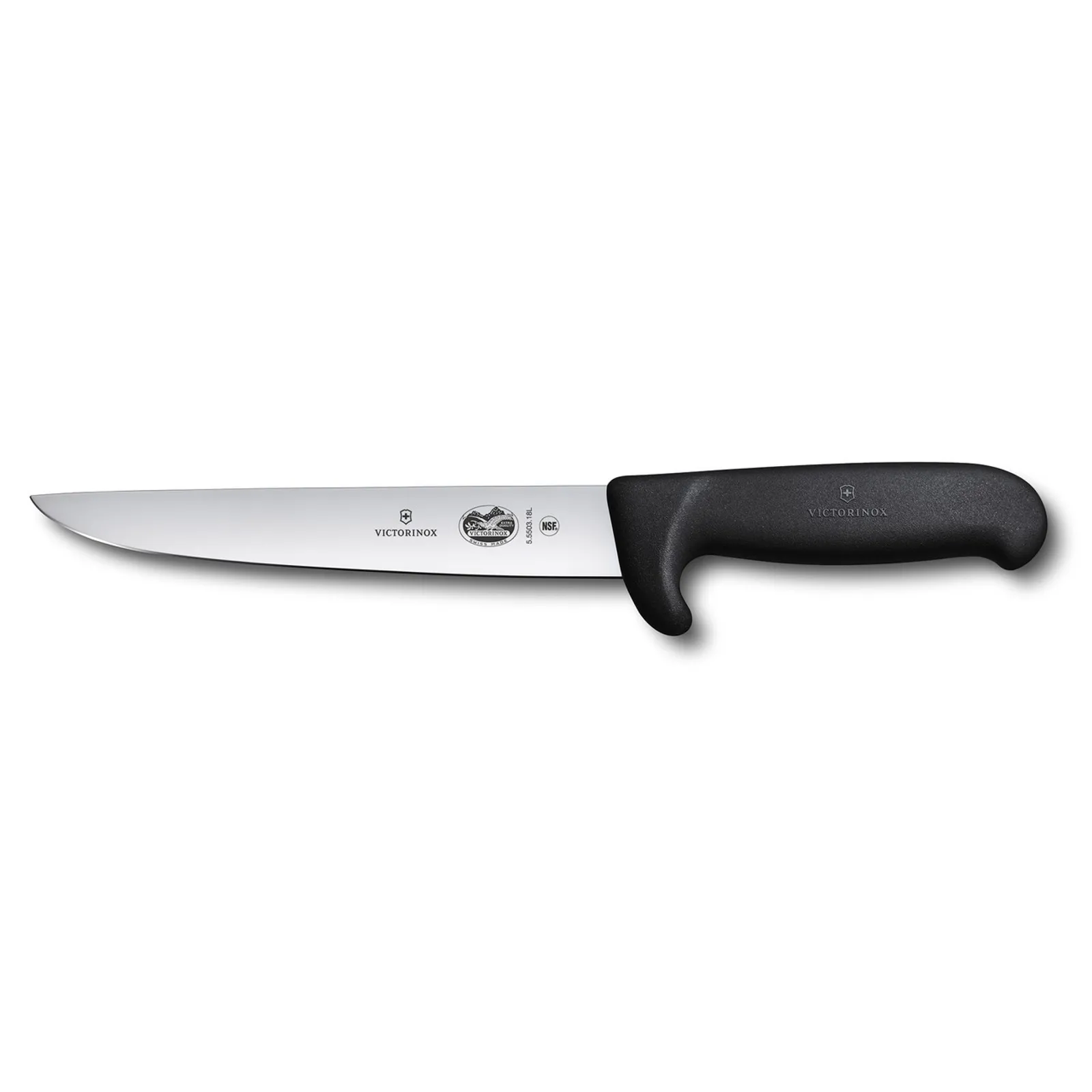 Victorinox 5.5503.18L - Sticking Knife, 18cm, Safety Nose, Fibrox Black