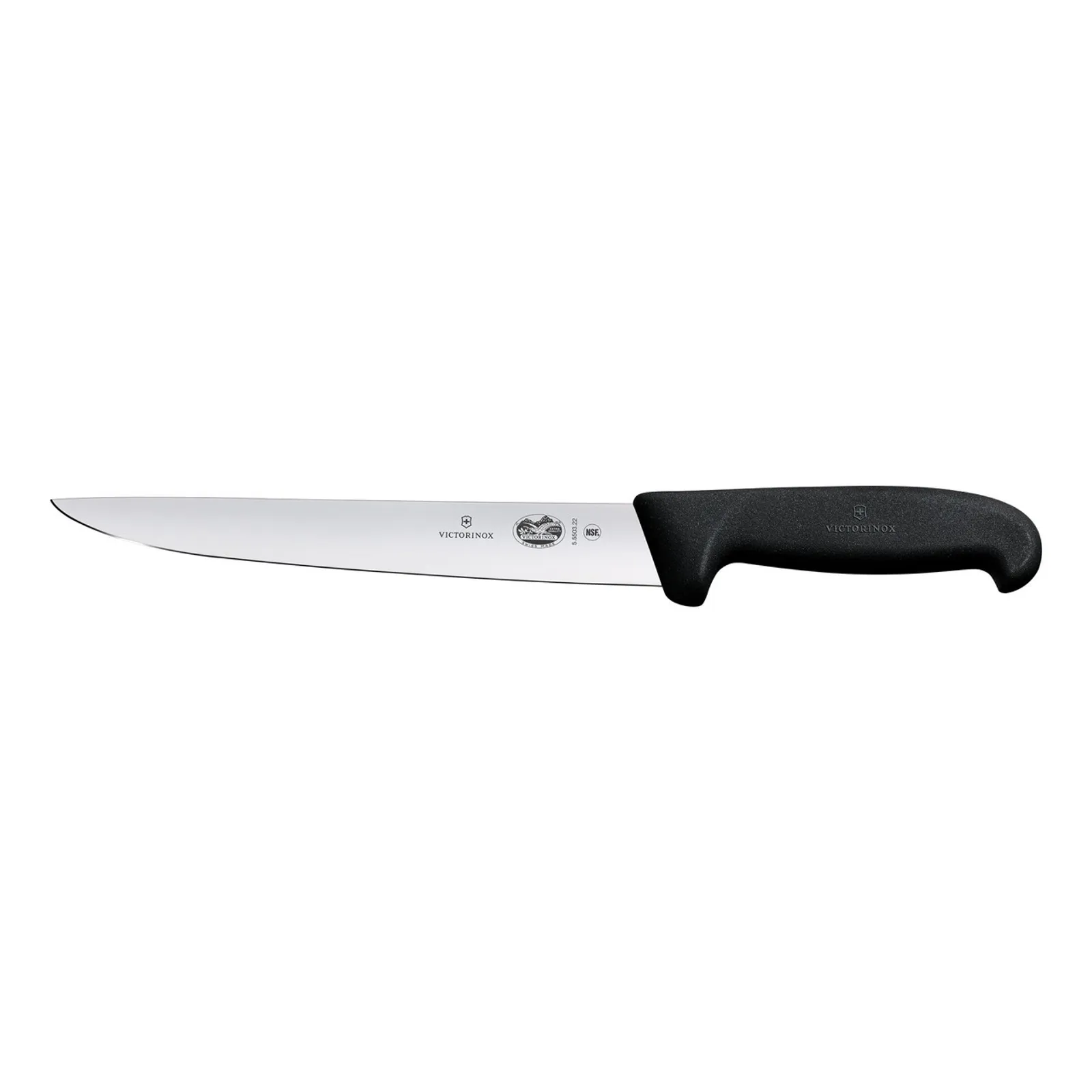 Victorinox 5.5503.20 - Sticking Knife, 20cm, Straight Back Blade, Fibrox - Black