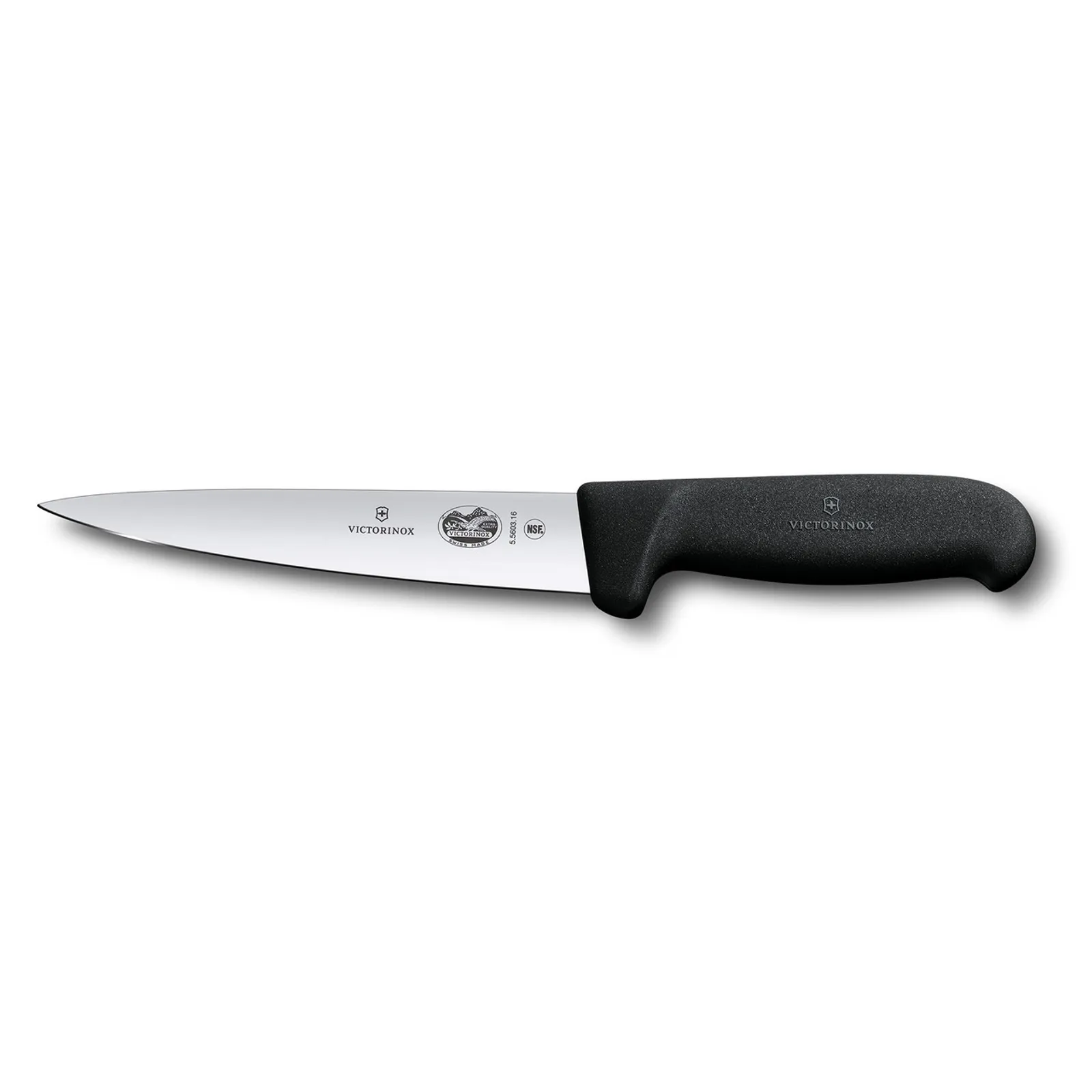Victorinox 5.5603.18 - Sticking Knife, 18cm, Pointed Blade, Fibrox - Black
