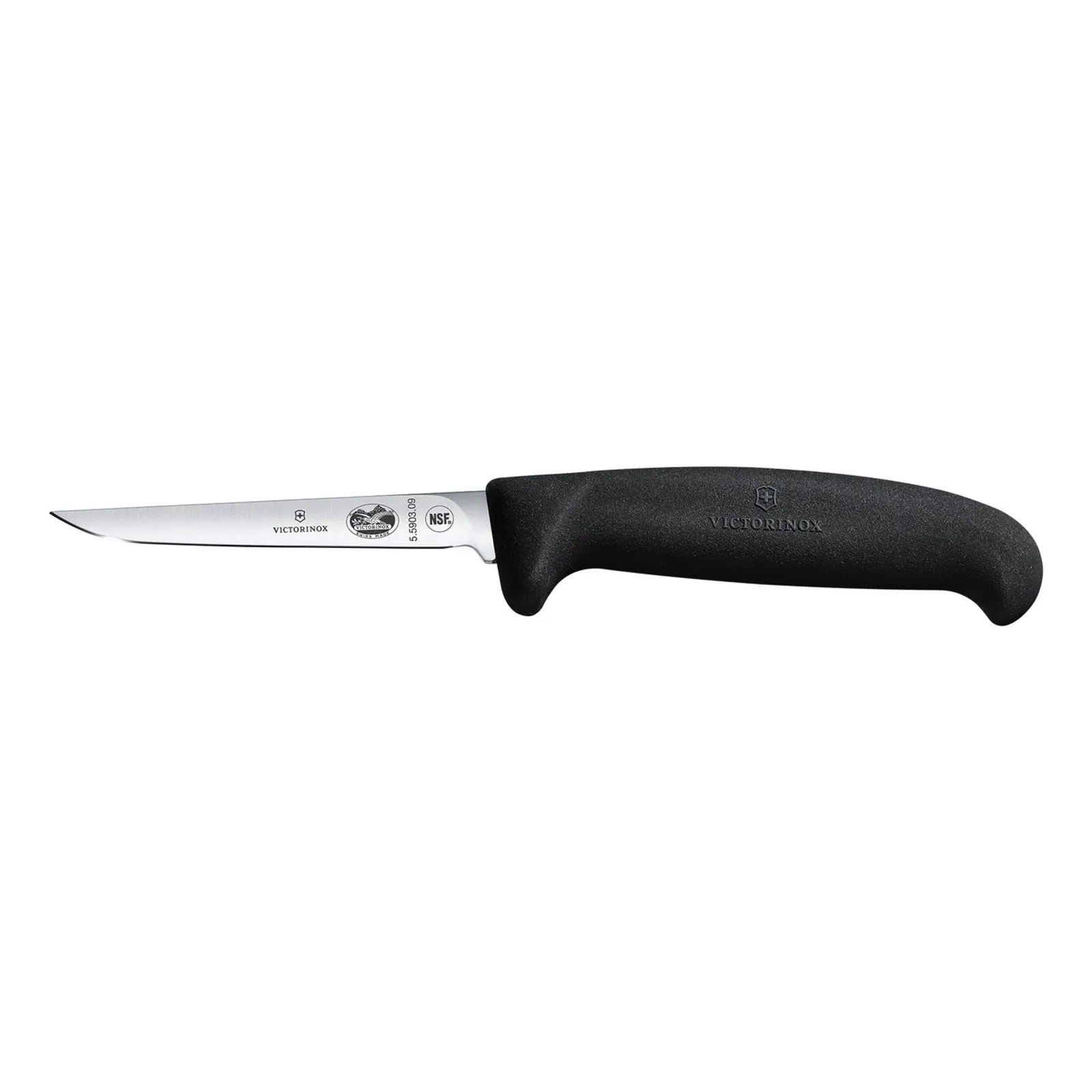 Victorinox 5.5903.09 - Poultry Knife, 9cm, Small Handle, Fibrox - Black