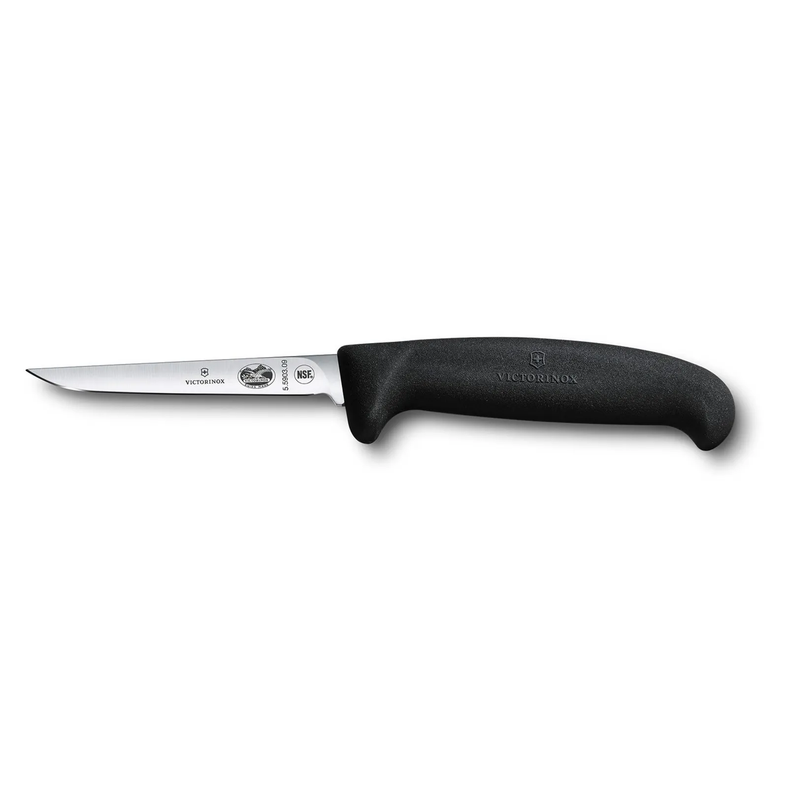 Victorinox 5.5903.11 - Poultry Knife, 11cm, Small Handle, Fibrox - Black