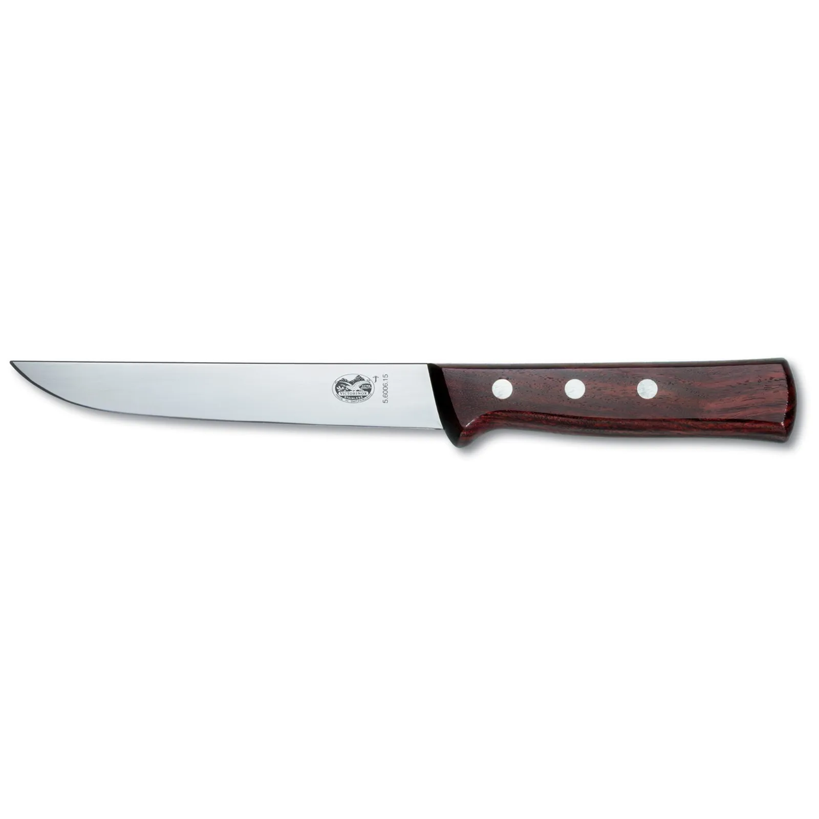 Victorinox 5.6006.15 - Boning Knife, 15cm, Wide Blade, American Handle - Wood