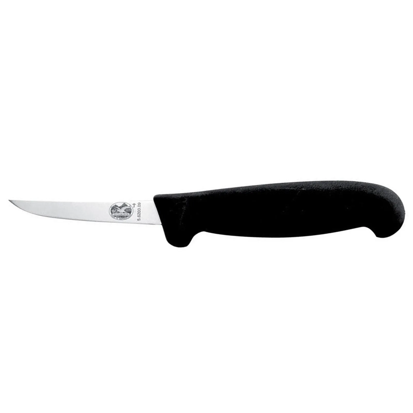 Victorinox 5.6203.09 - Boning Knife, 9cm Straight, Ext Narrow, Fibrox - Black