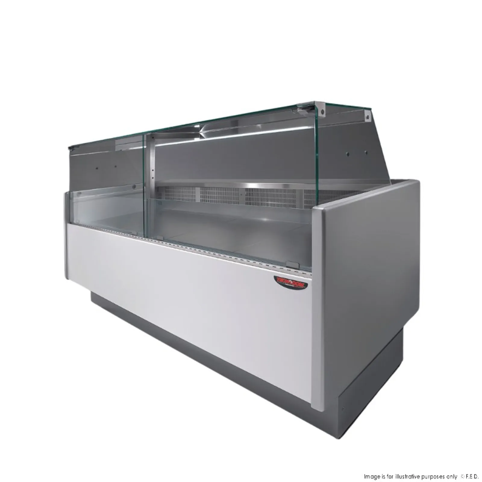 Tecnodom TDMR-0920 - Serie MR9.5 2000mm Wide Deli Display with Storage & Castors