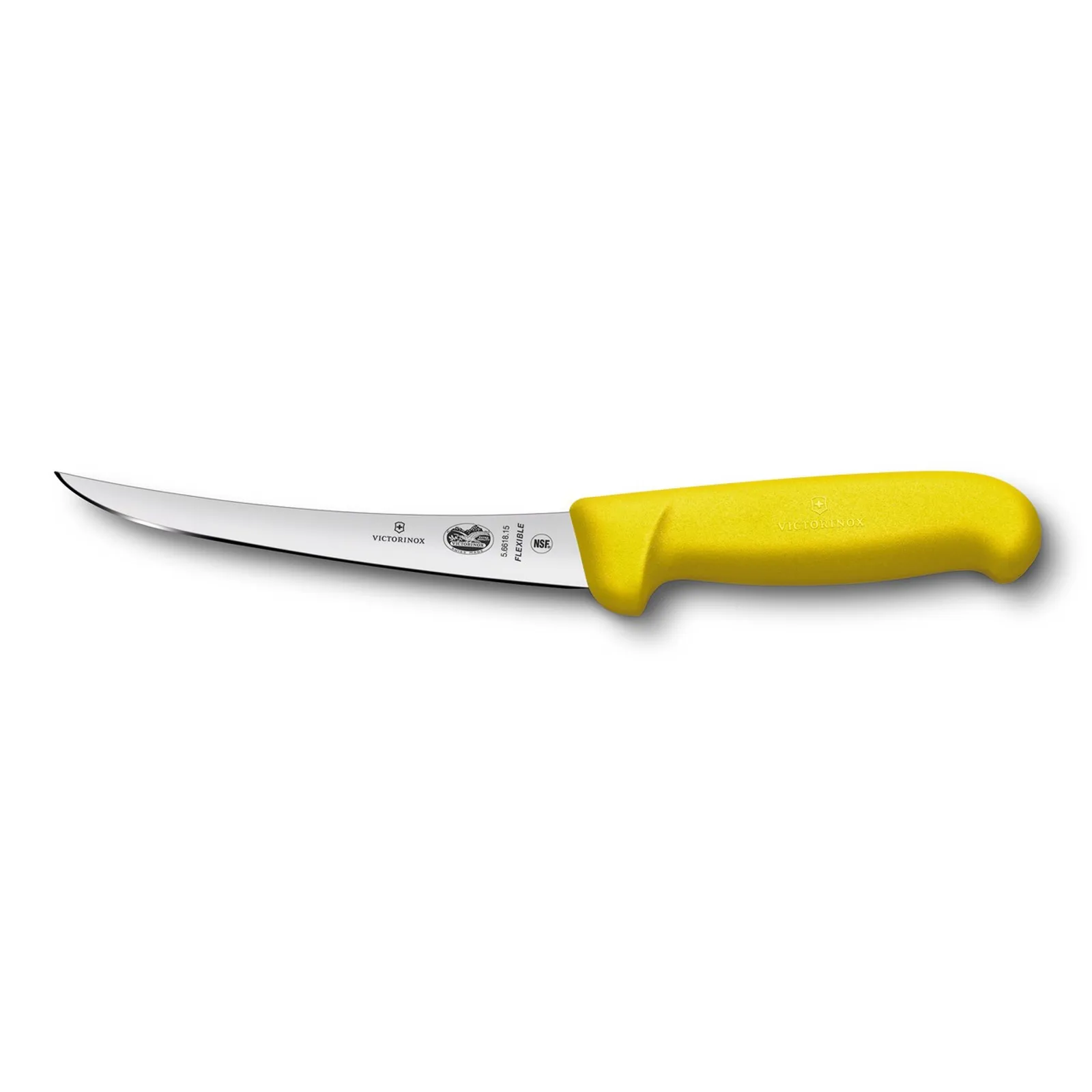 Victorinox 5.6618.15 - Boning Knife, 15cm Curved, Fibrox - Yellow