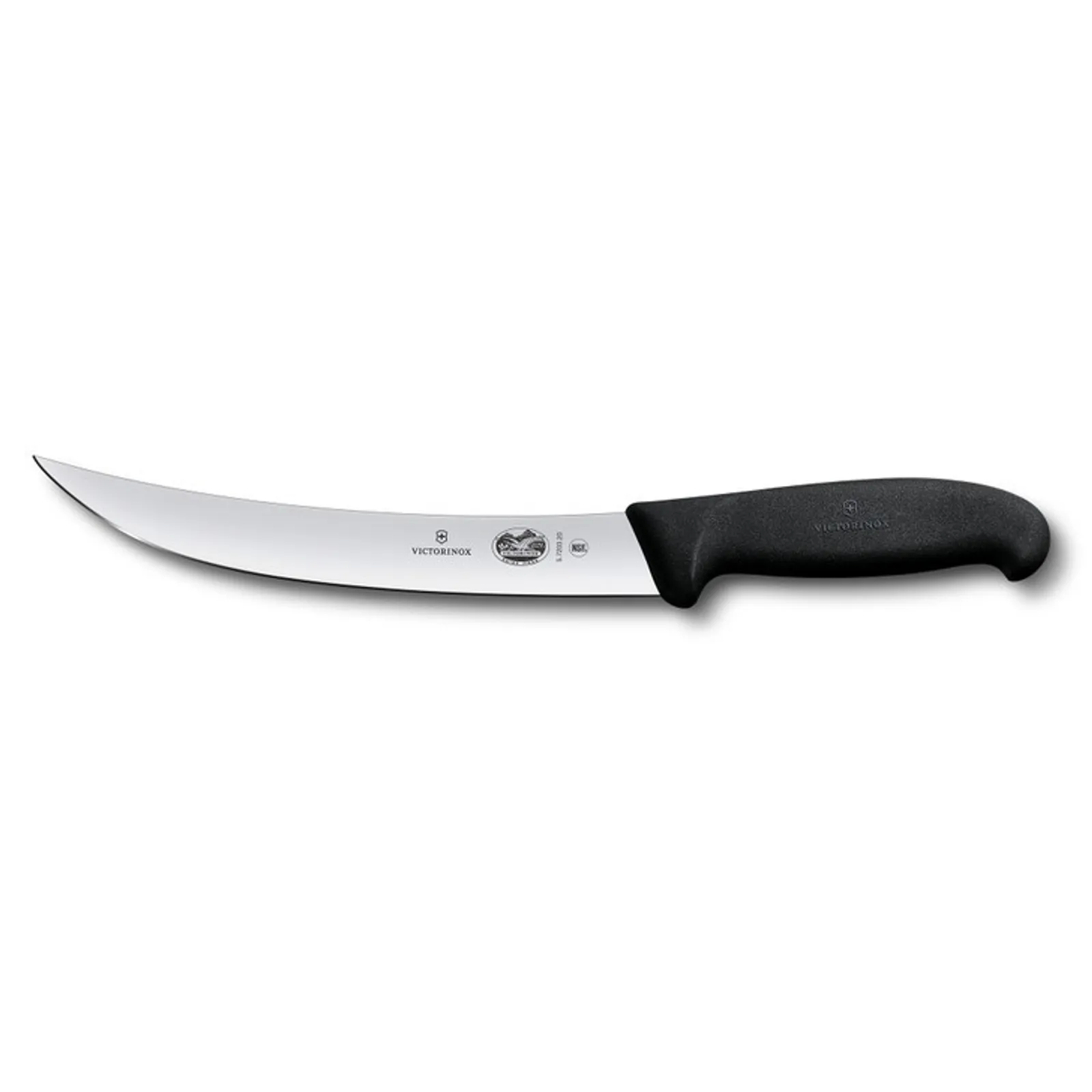 Victorinox 5.7203.25 - Breaking Knife, 25cm Curved, Narrow Blade, Fibrox - Black