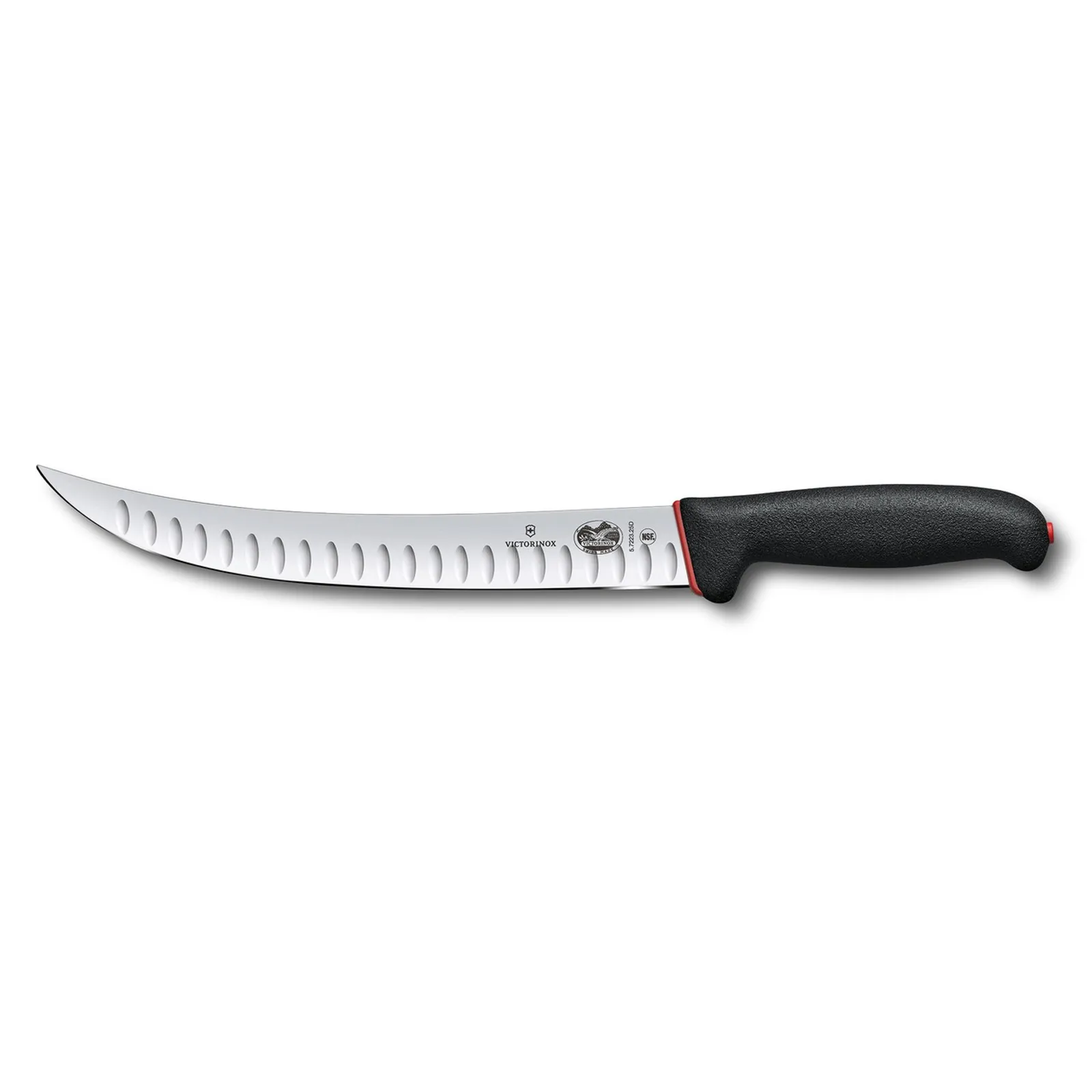 Victorinox 5.7223.20D - Slaughter Knife, 20cm, Curved Narrow Blade, Fibrox - Dual Grip