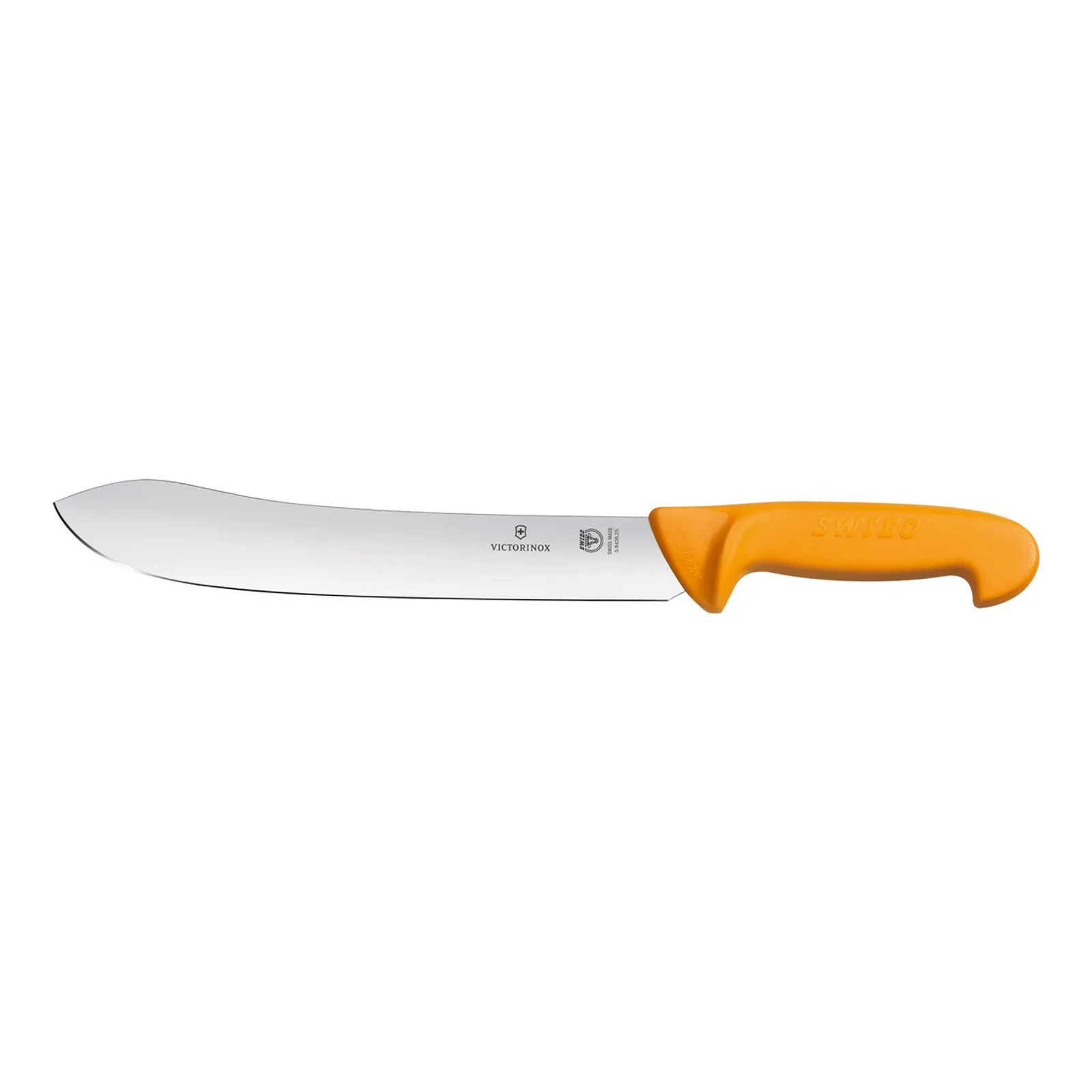 Victorinox 5.8436.31 - Swibo Butchers Knife, 31cm Wide Tip Stiff Blade - Yellow