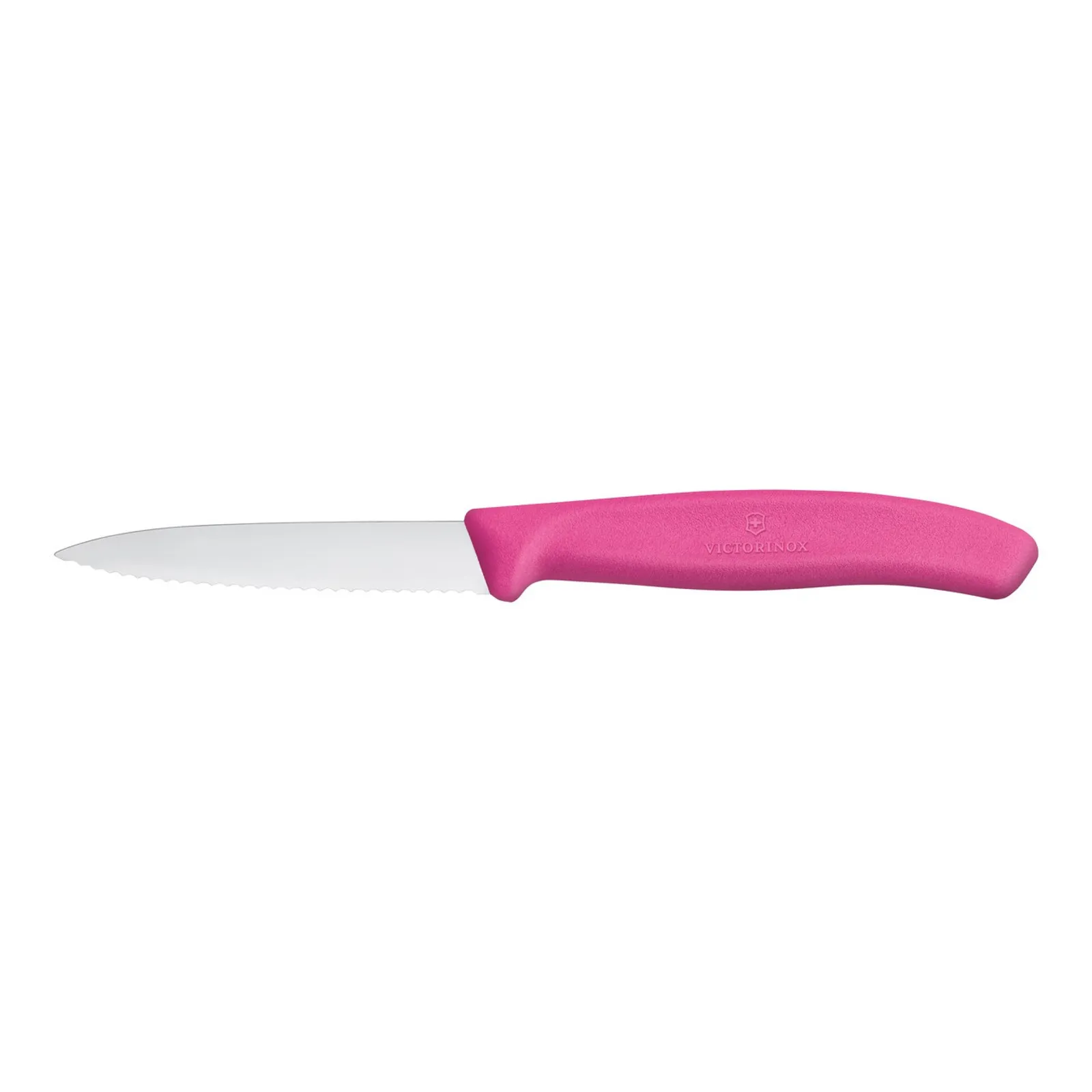 Victorinox 6.7636.L115 - Paring Knife, 8 cm Pointed Tip, Wavy Edge, Classic, Pink