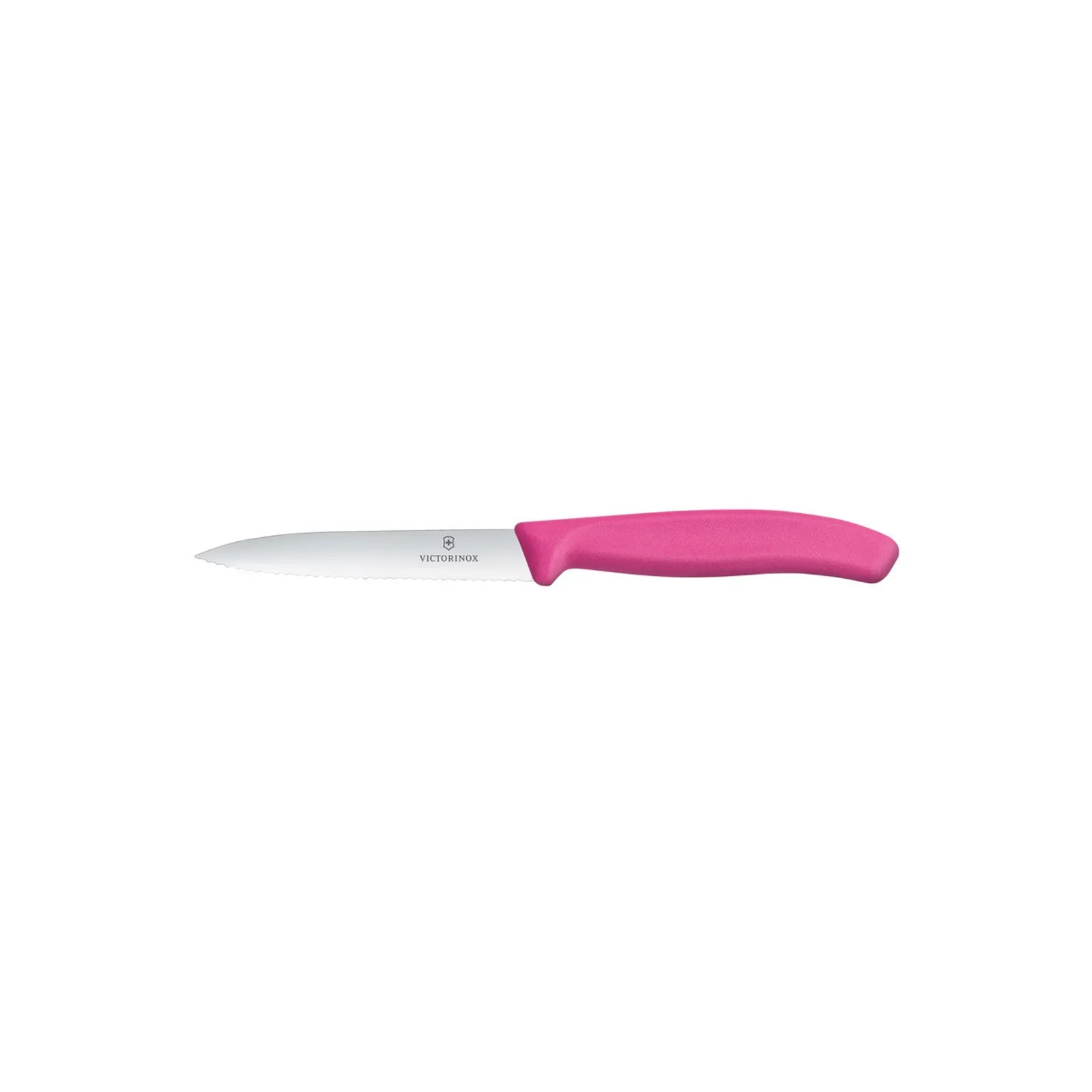 Victorinox 6.7736.L5 - Paring Knife, 10 cm Pointed Tip, Wavy Edge, Classic, Pink