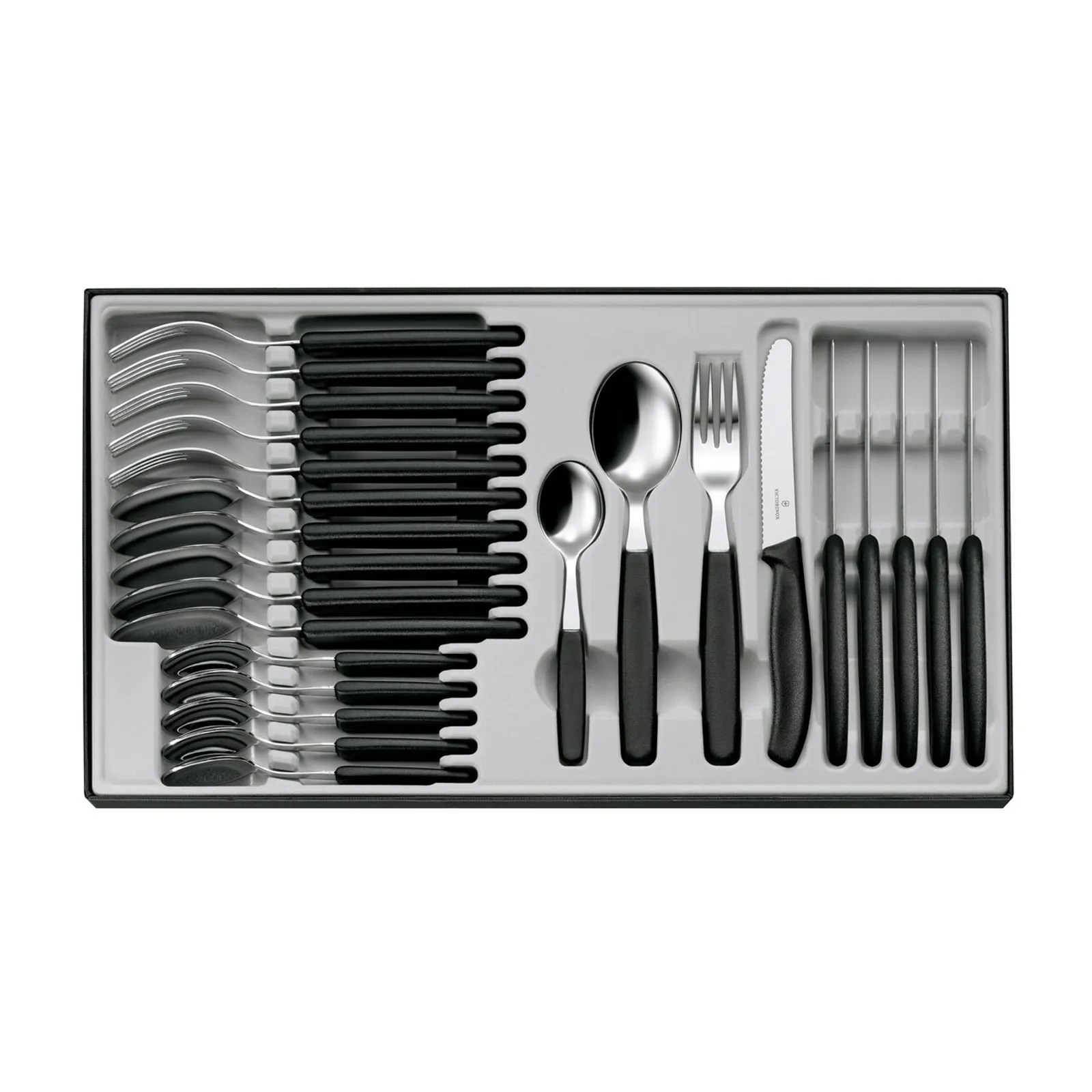 Victorinox 6.7833.24 - Swiss Classic Table Set, 24 pieces - Black