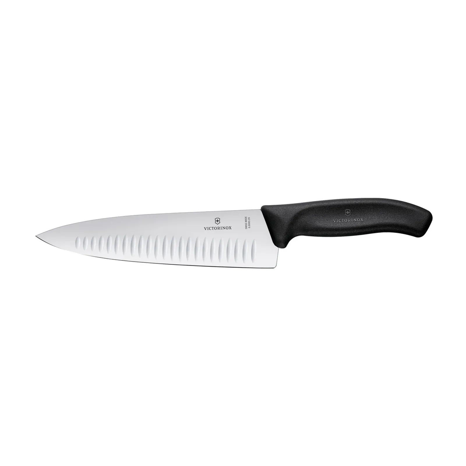 Victorinox 6.8083.20G - Cooks-Carving Knife, 20cm, Extra Wide fluted Blade, Gift Boxed