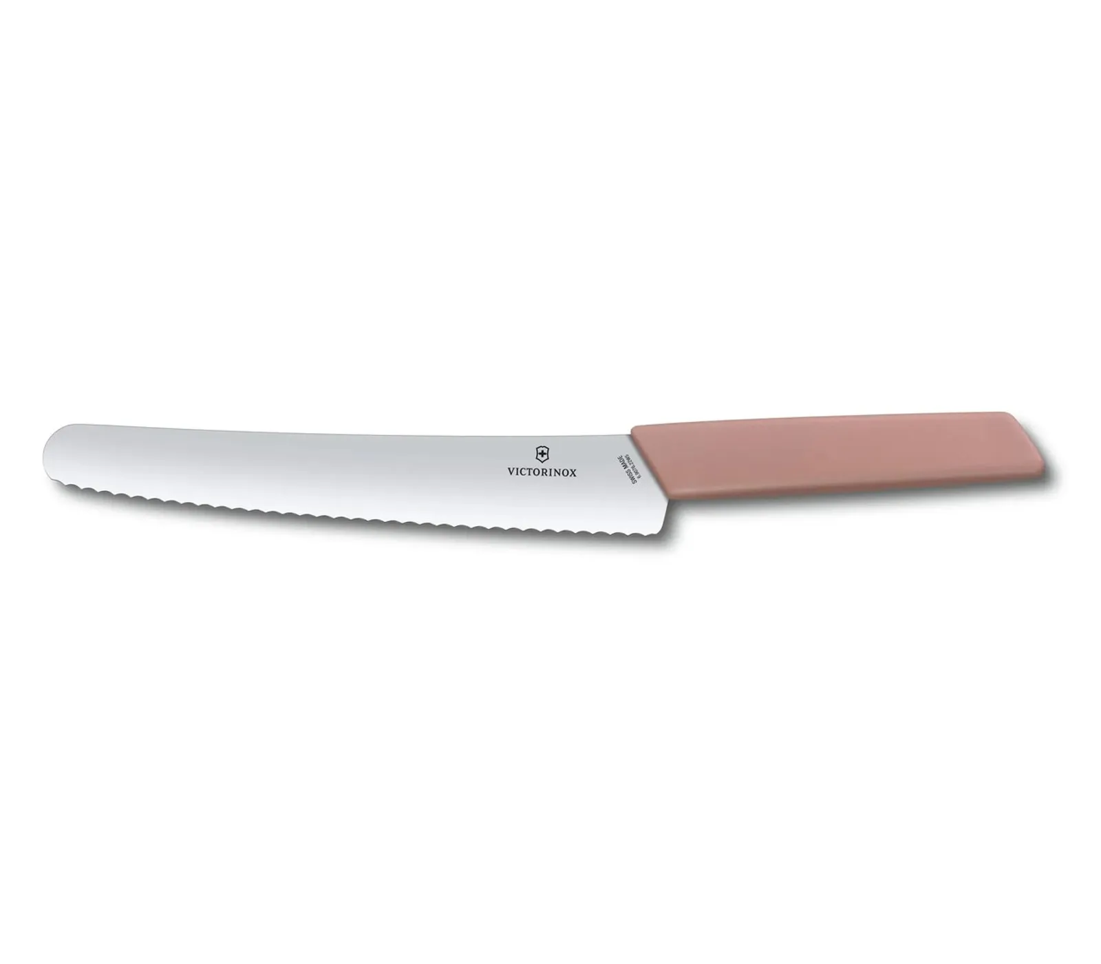 Victorinox 6.9076.22W5B - Swiss Modern Bread & Pastry Knife, 22cm, apricot handle