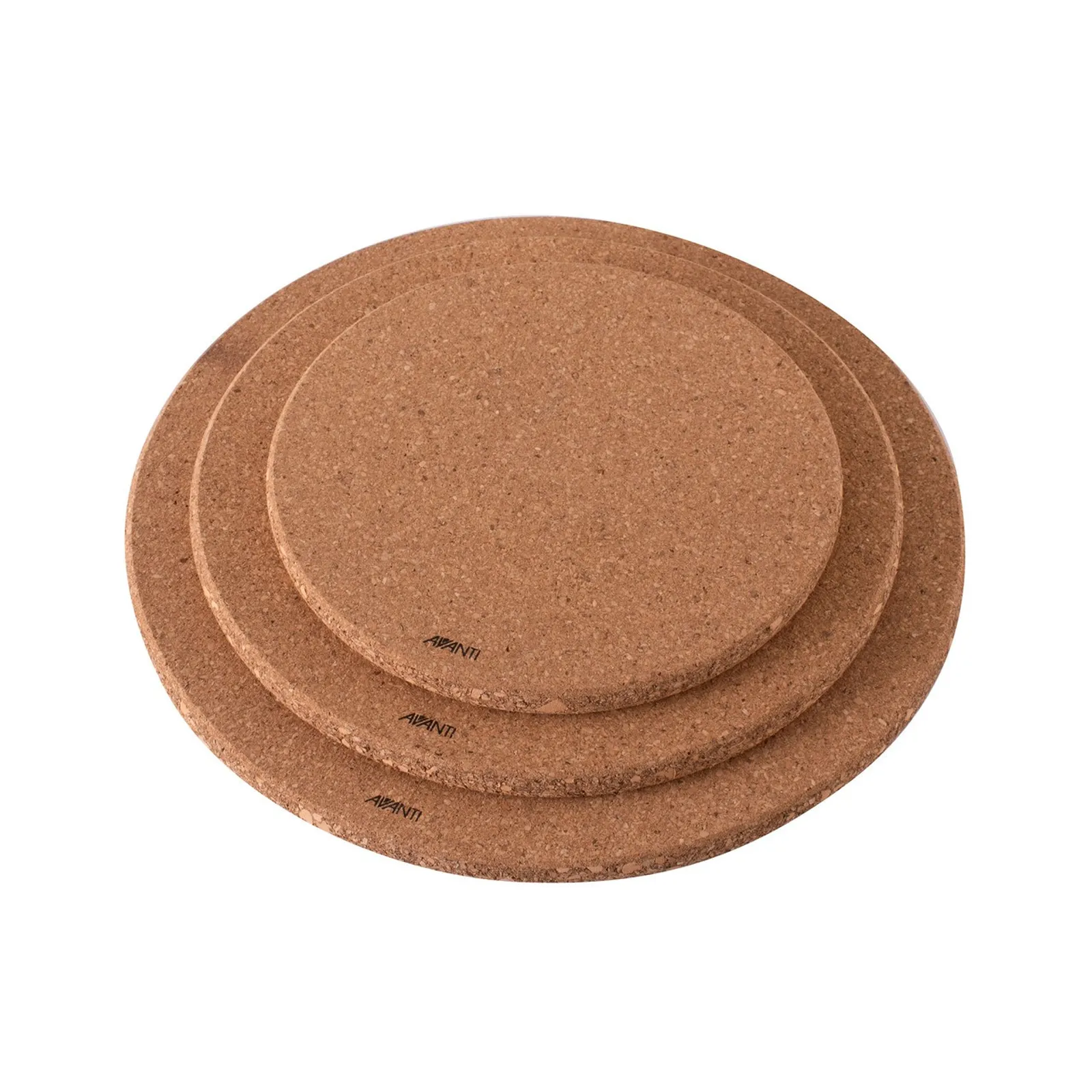 Avanti 13329 - Round Cork Trivets with Magnets - Set of 3