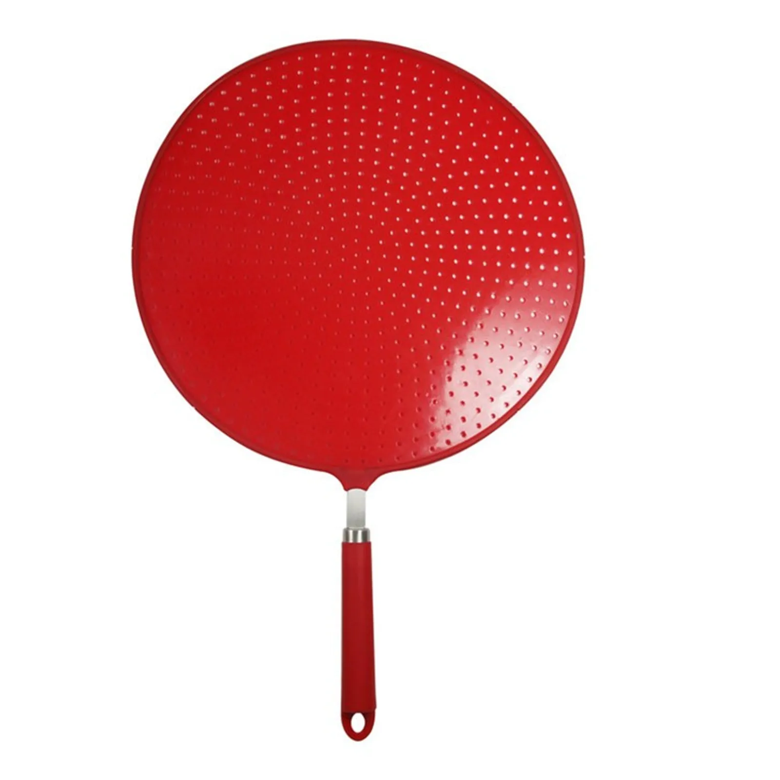 Avanti 12081 - Silicone Oil Spatter Screen with Soft Touch Handle, 32.8cm - Red